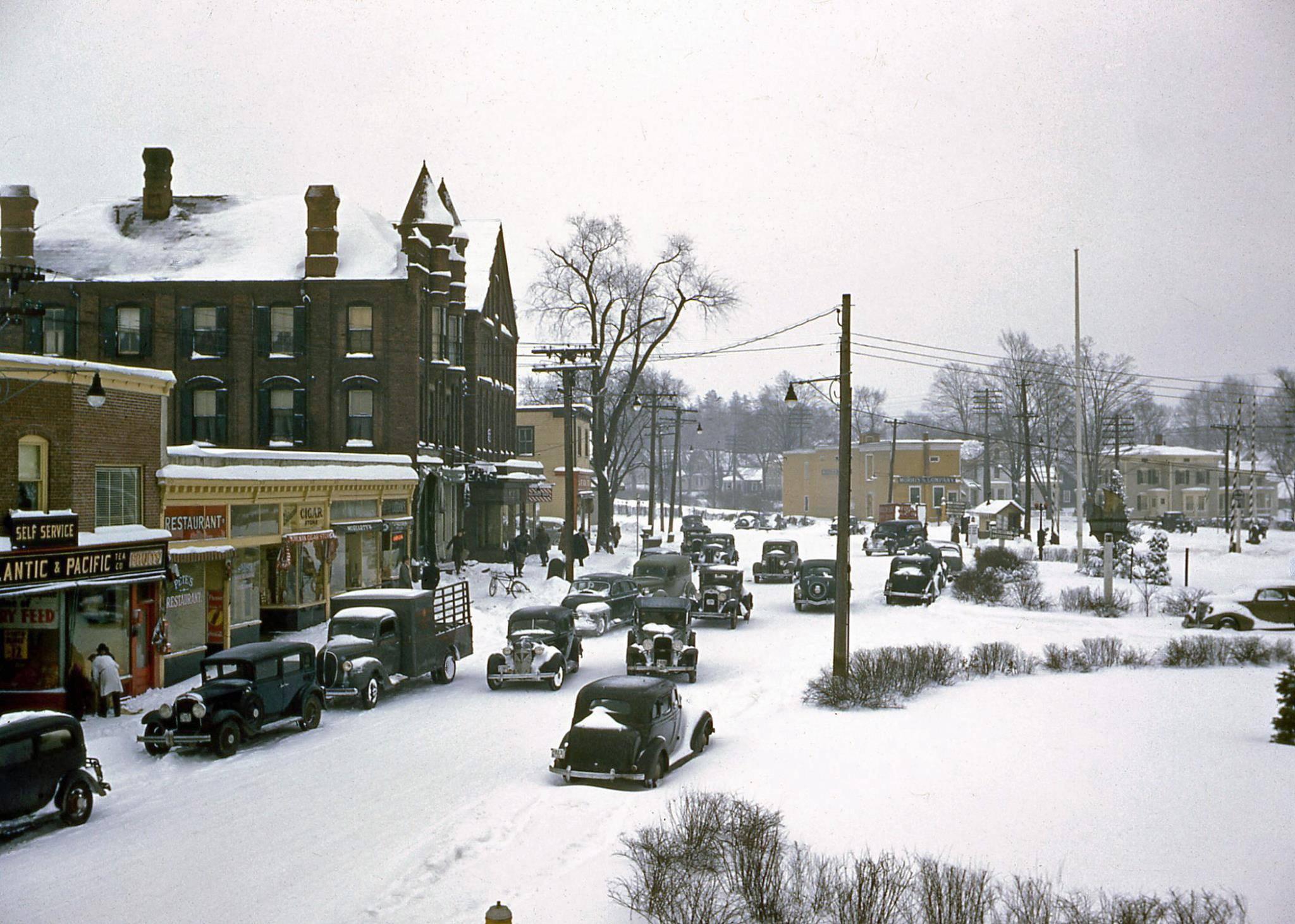 Manchester, CT (year unknown, but if I recall circa 1930’s). Old north