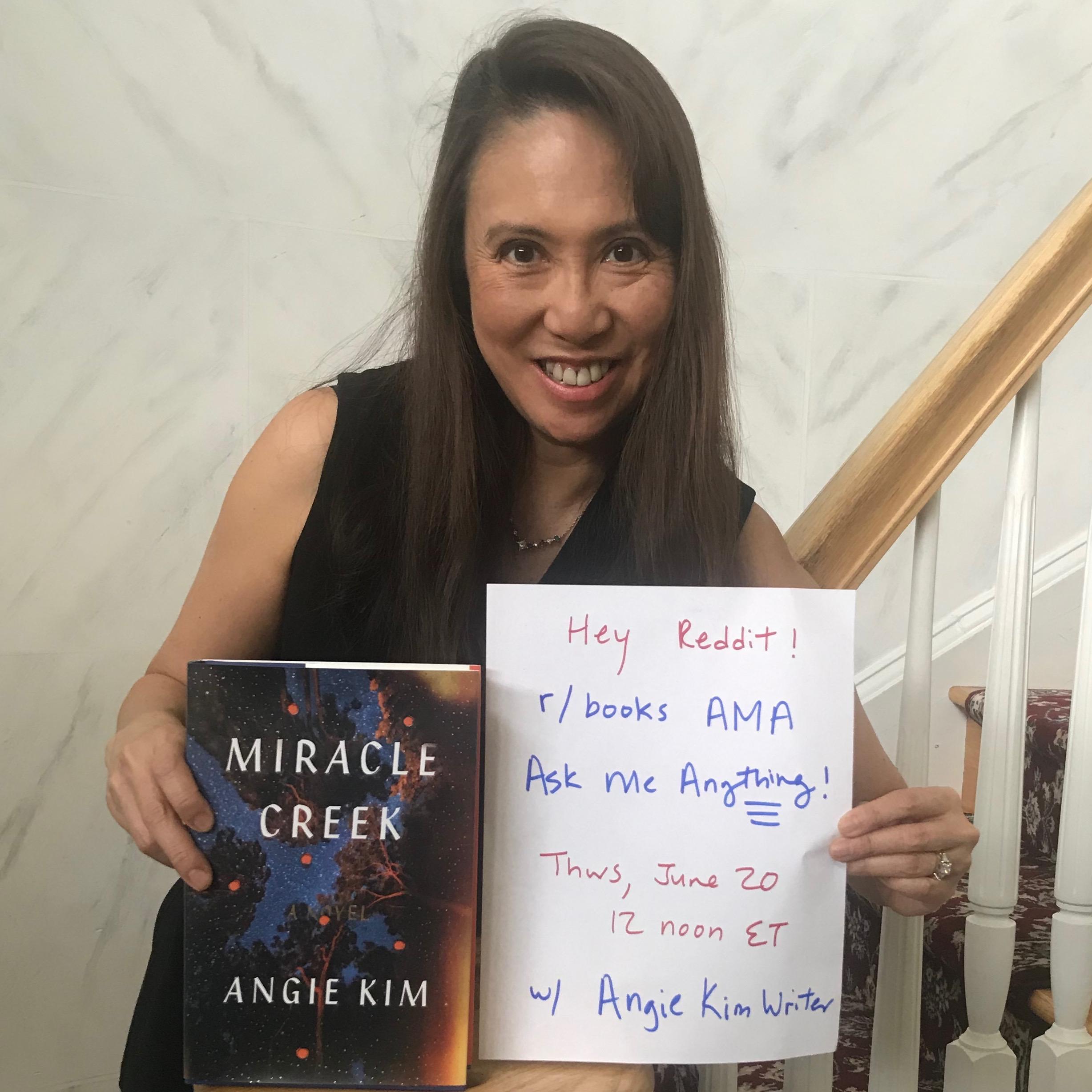 I’m Angie Kim, debut author of (new national bestseller—eek