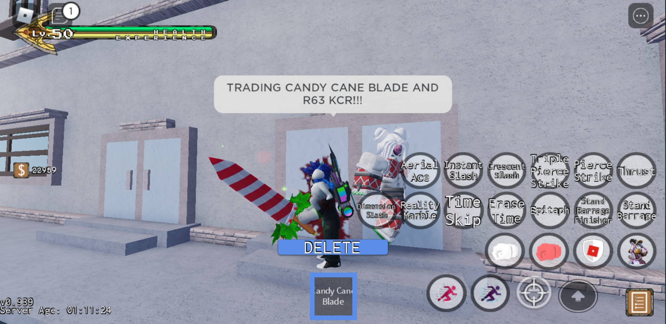 TRADING CANDY CANE SWORD AND R63 KCR!!! r/YBAOfficial