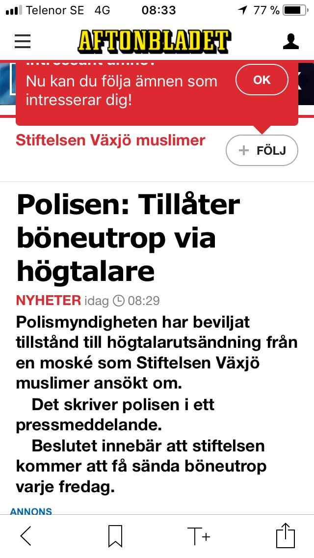 Vad tycker folket om detta? sweden