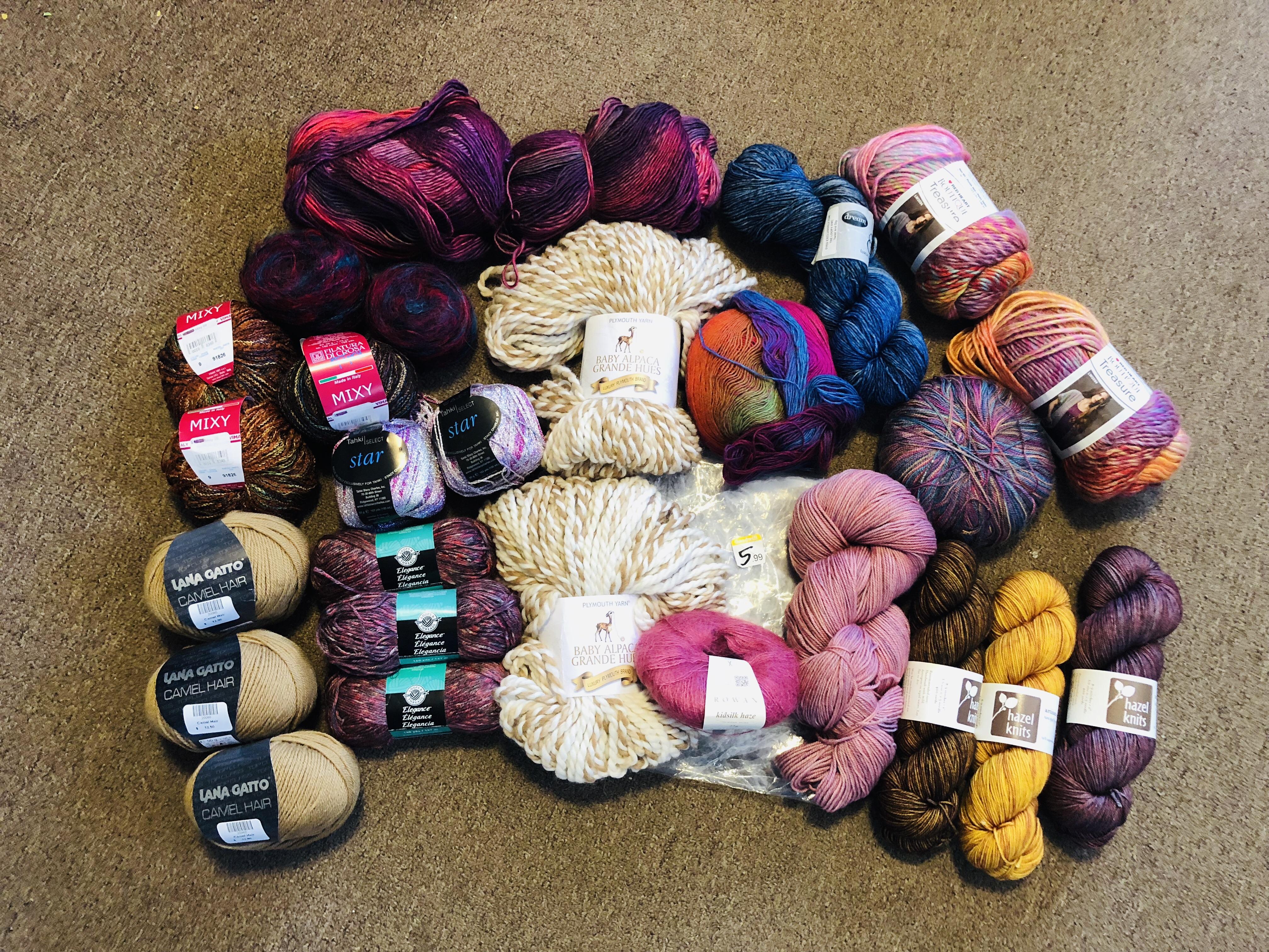 Found all this beautiful yarn at GW for 5.99! What did have price tags