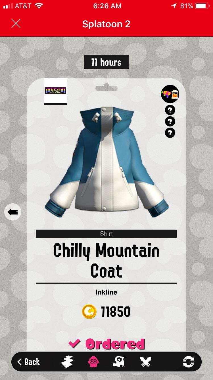 Chilly Mountain Coat on with Ink Saver Main! 11 hours left. Go