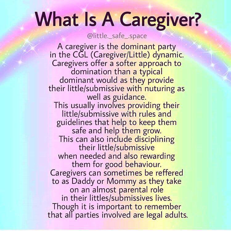 What is a Caregiver? r/Littlespaceship