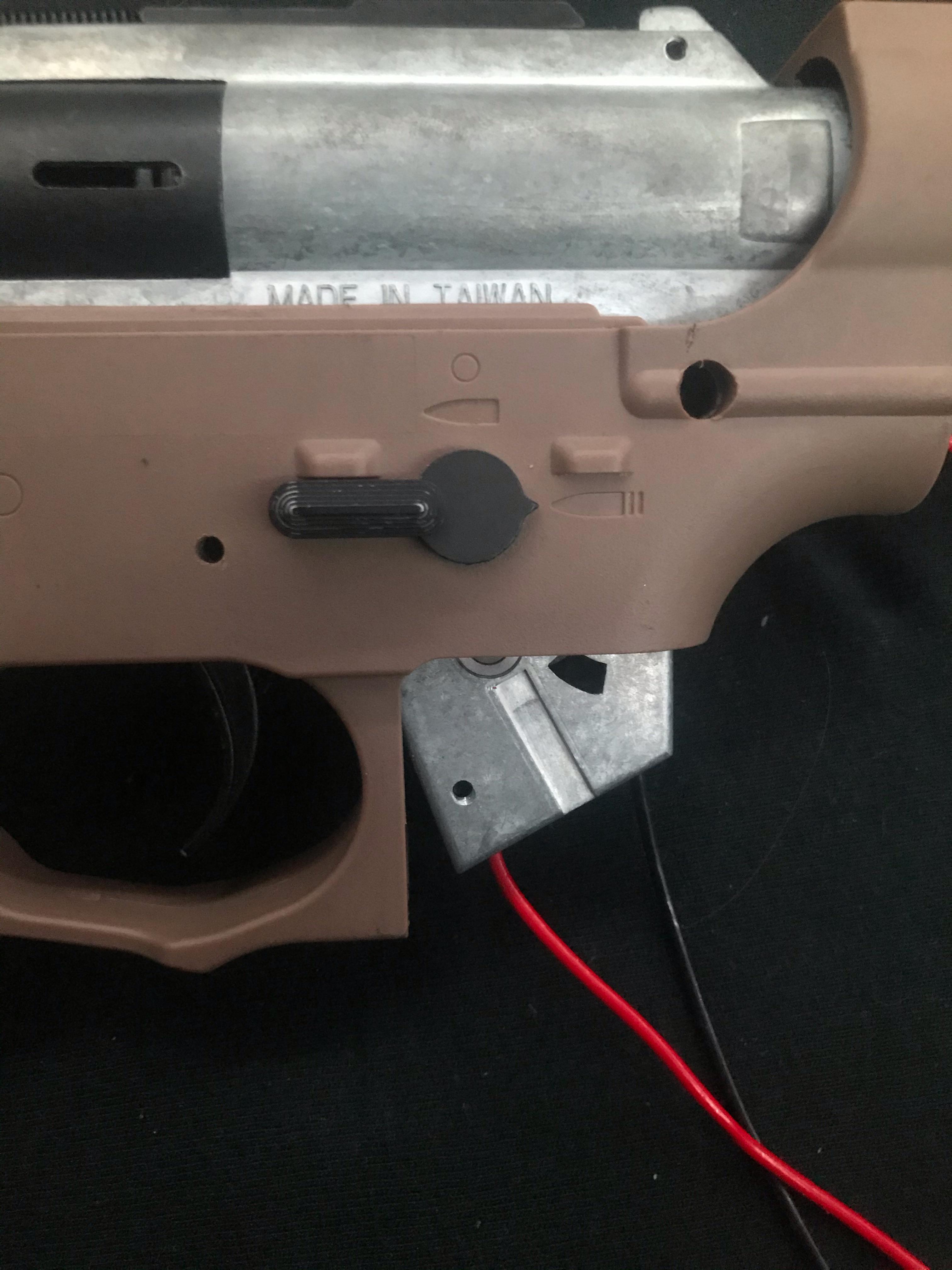 Trying to remove the selector switch from a gen 2 lancer tactical m4