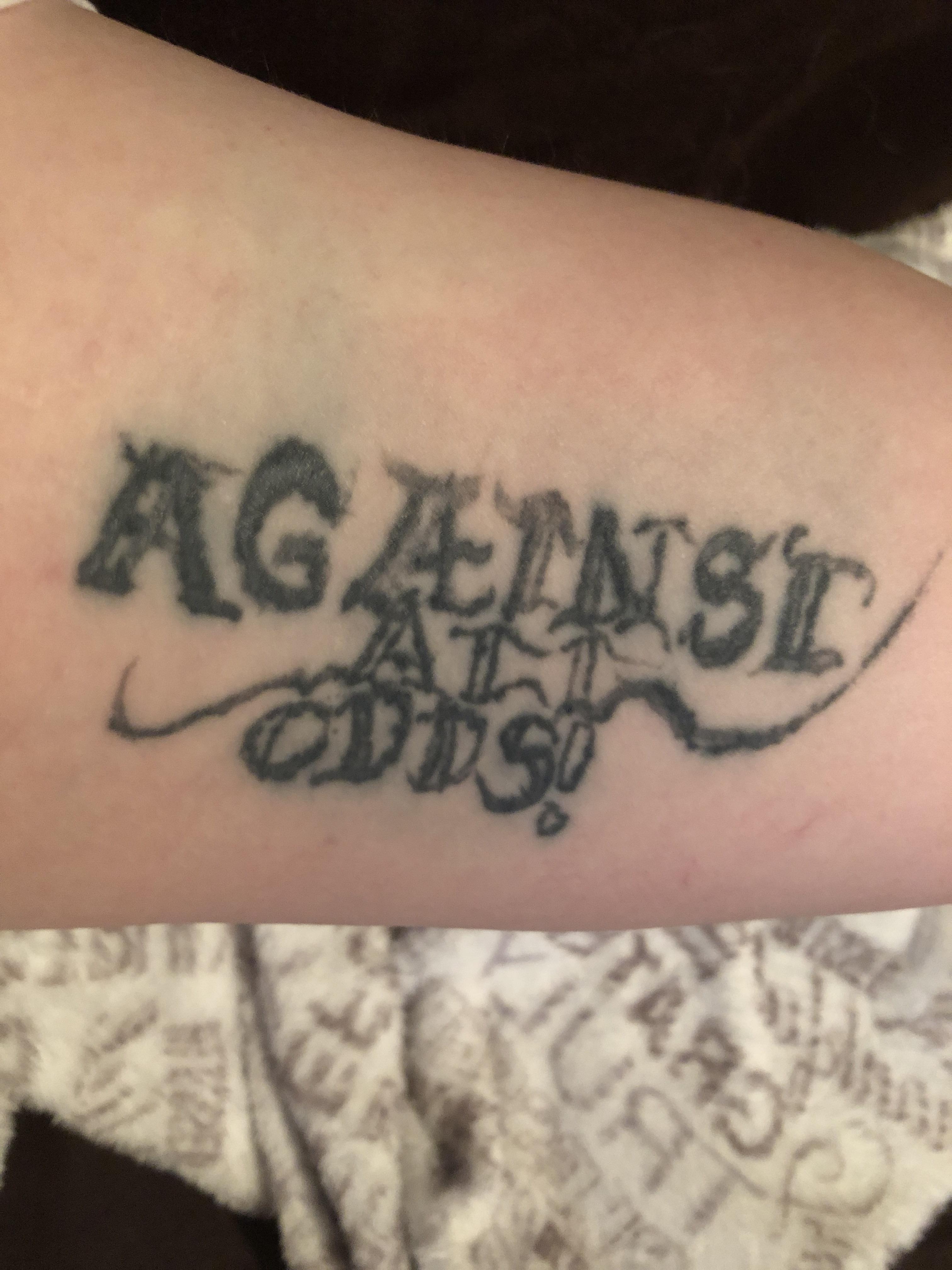 Adding to the trashy tattoo train. Another house party with vodka and