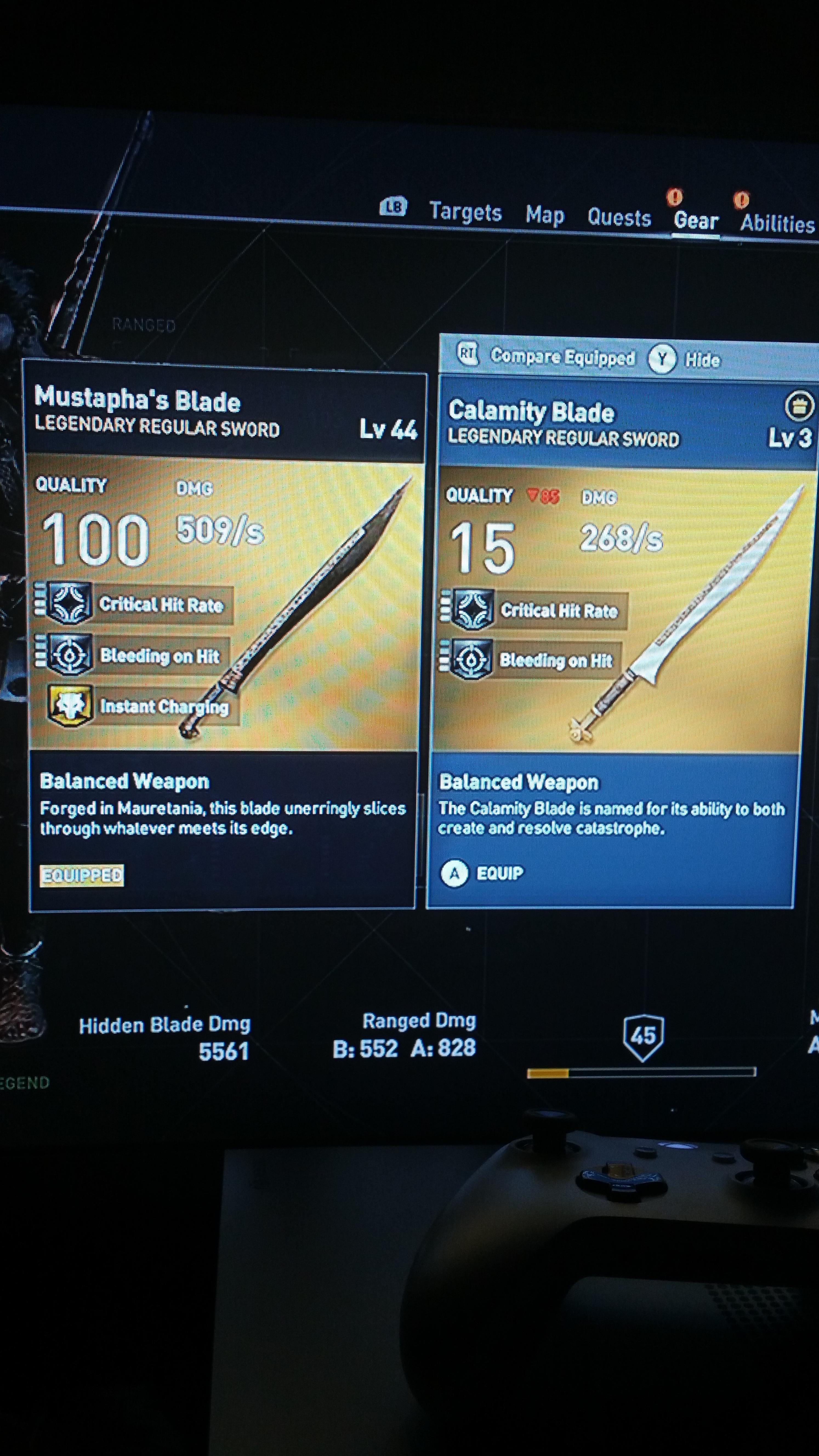 Calamity Blade glitch? r/assassinscreed