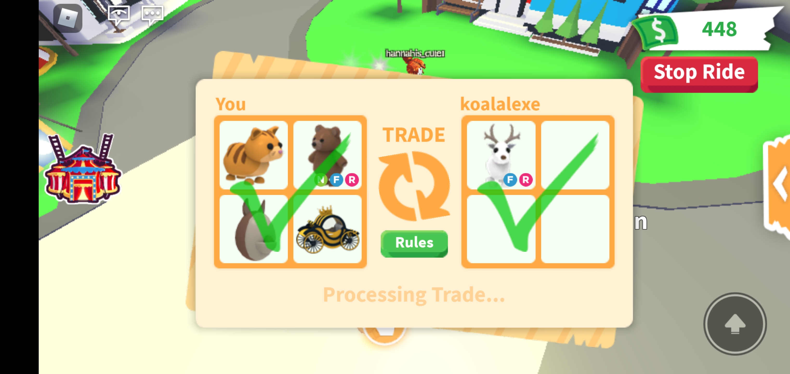W/F/L they seem to accept fast, the brown bear was neon btw r/adoptmeroblox