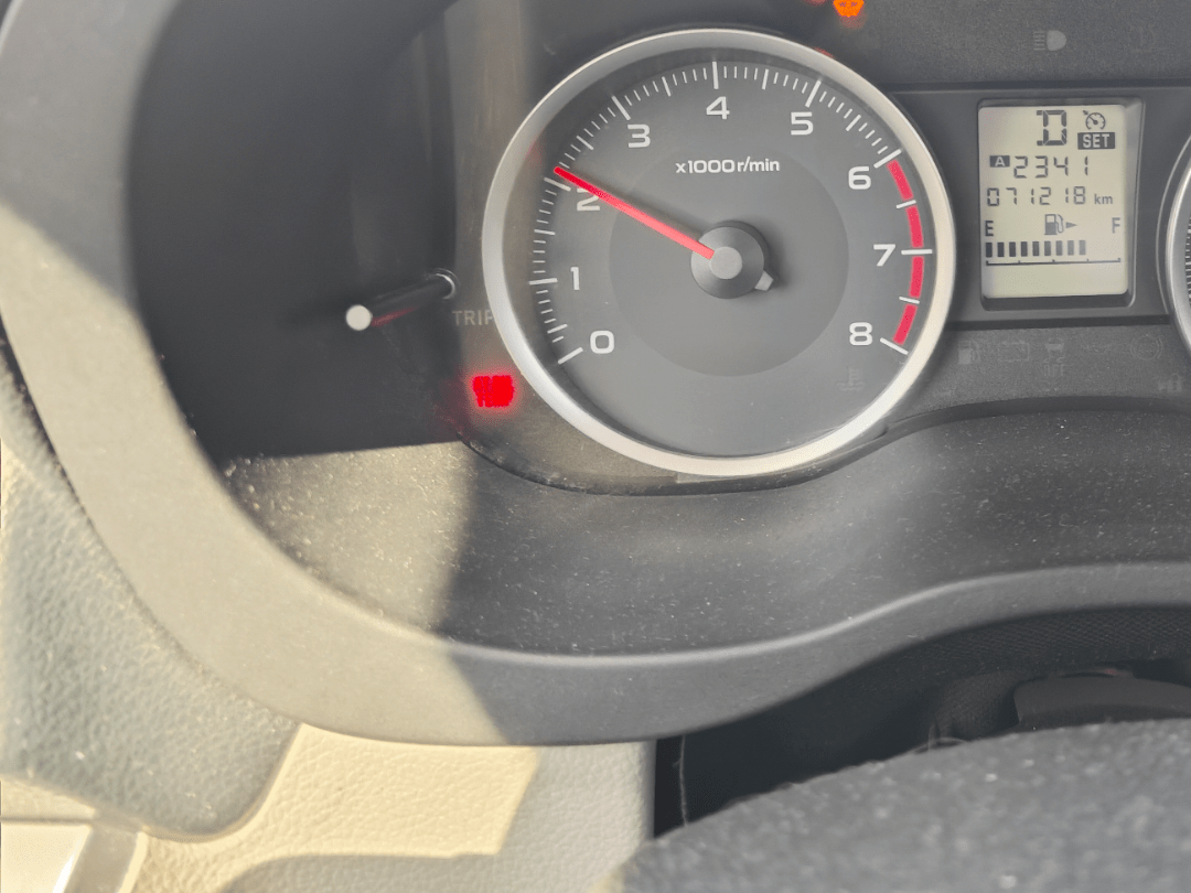 At oil temp light on story. r/subaru