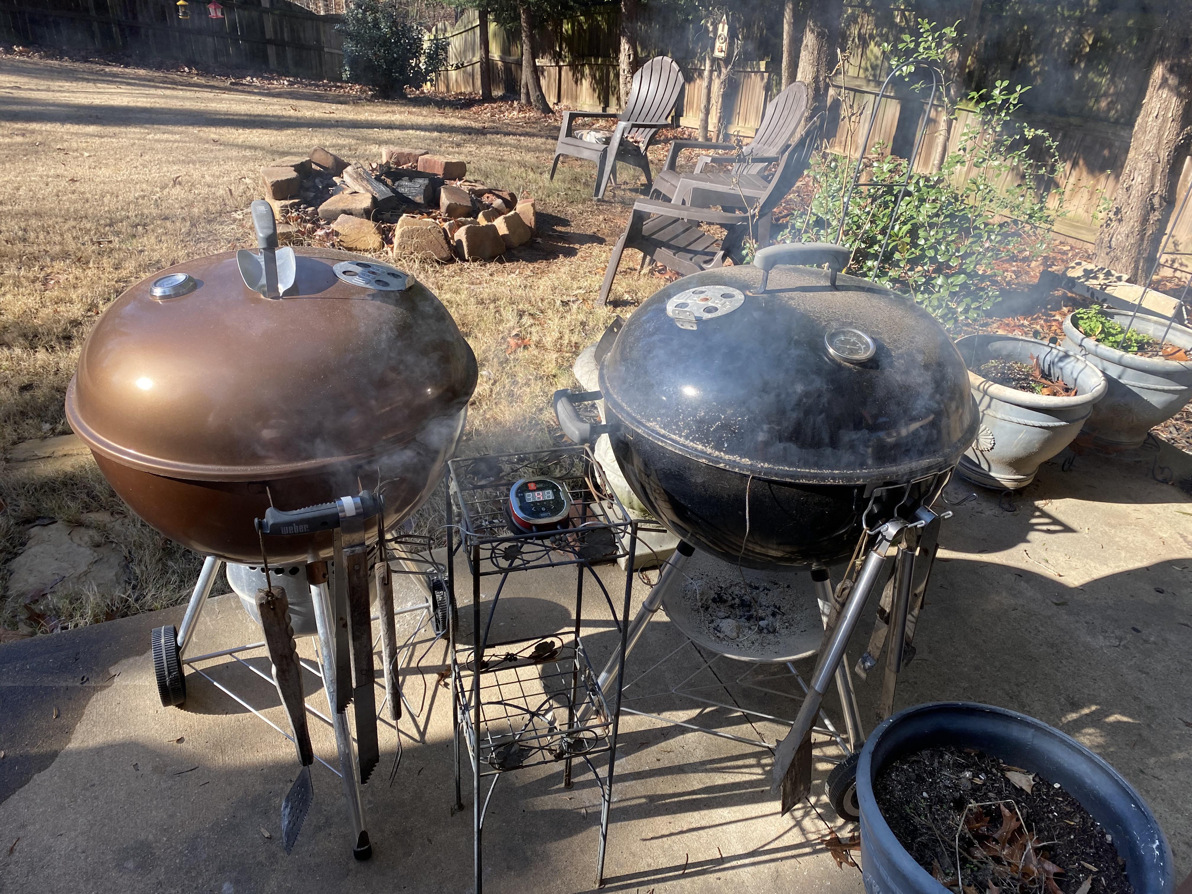 Prime Rib on the weber kettles for Christmas!! r/webergrills
