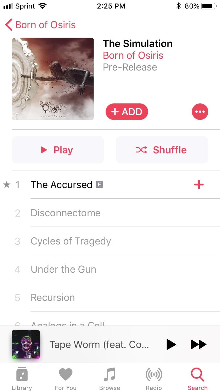 Apple Music needs to list release date, similar to that of the iTunes