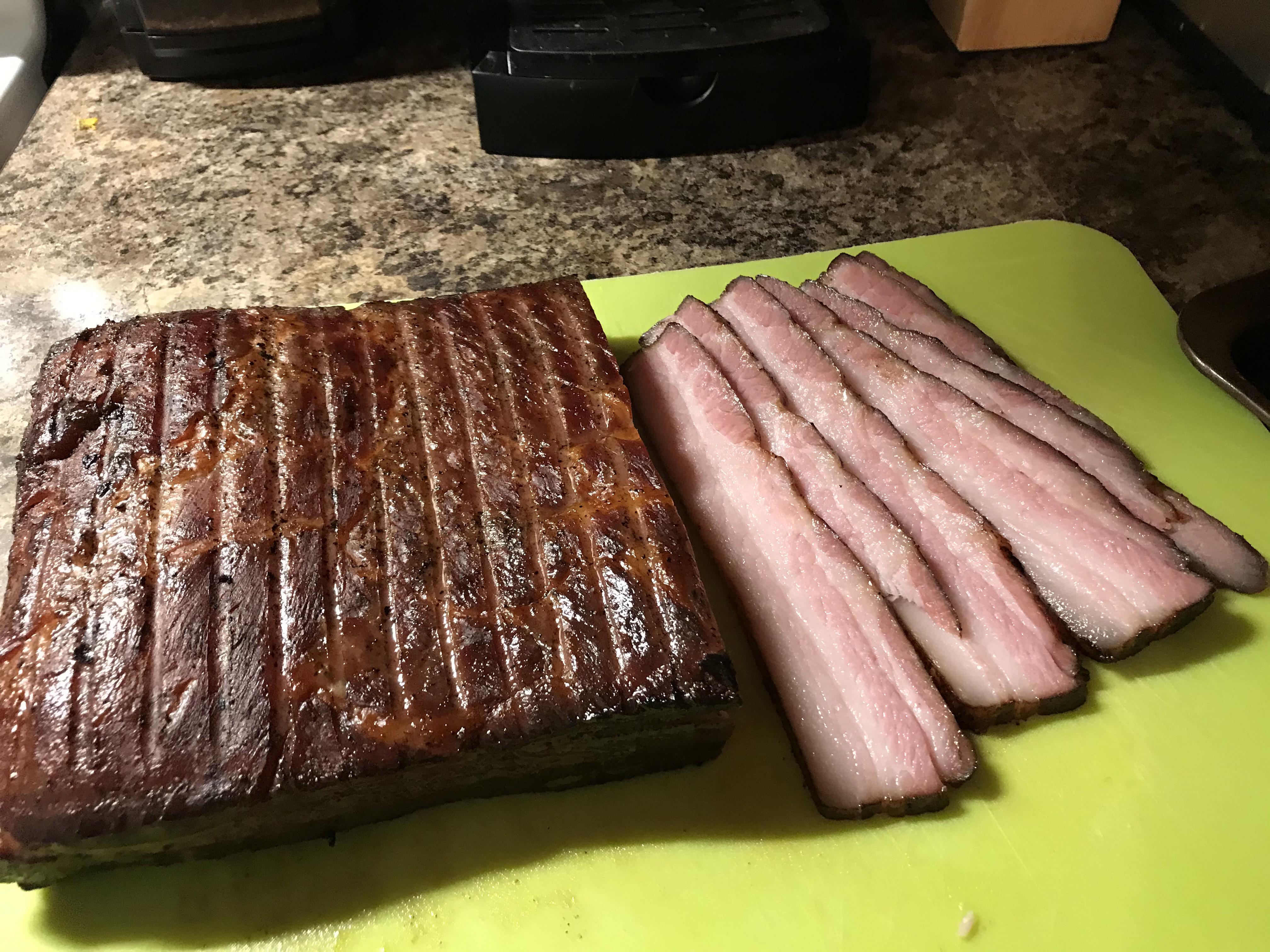 [Homemade] Applewood Smoked Bacon r/food