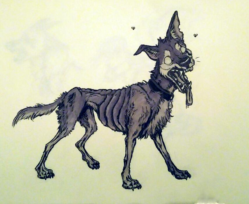 Zombie dog r/drawing