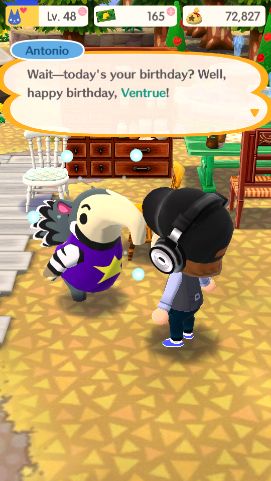 And another wish for my birthday from my second favorite character