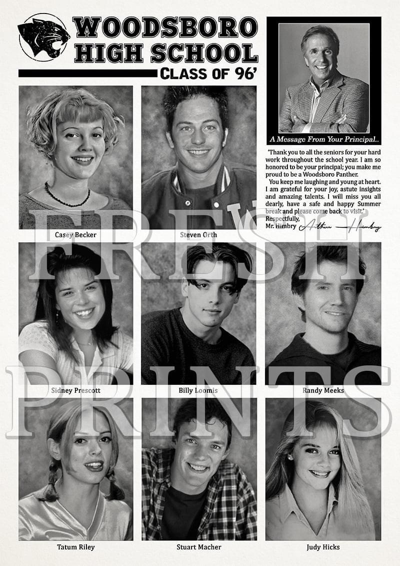 Woodsboro High 96’ yearbook! r/Scream