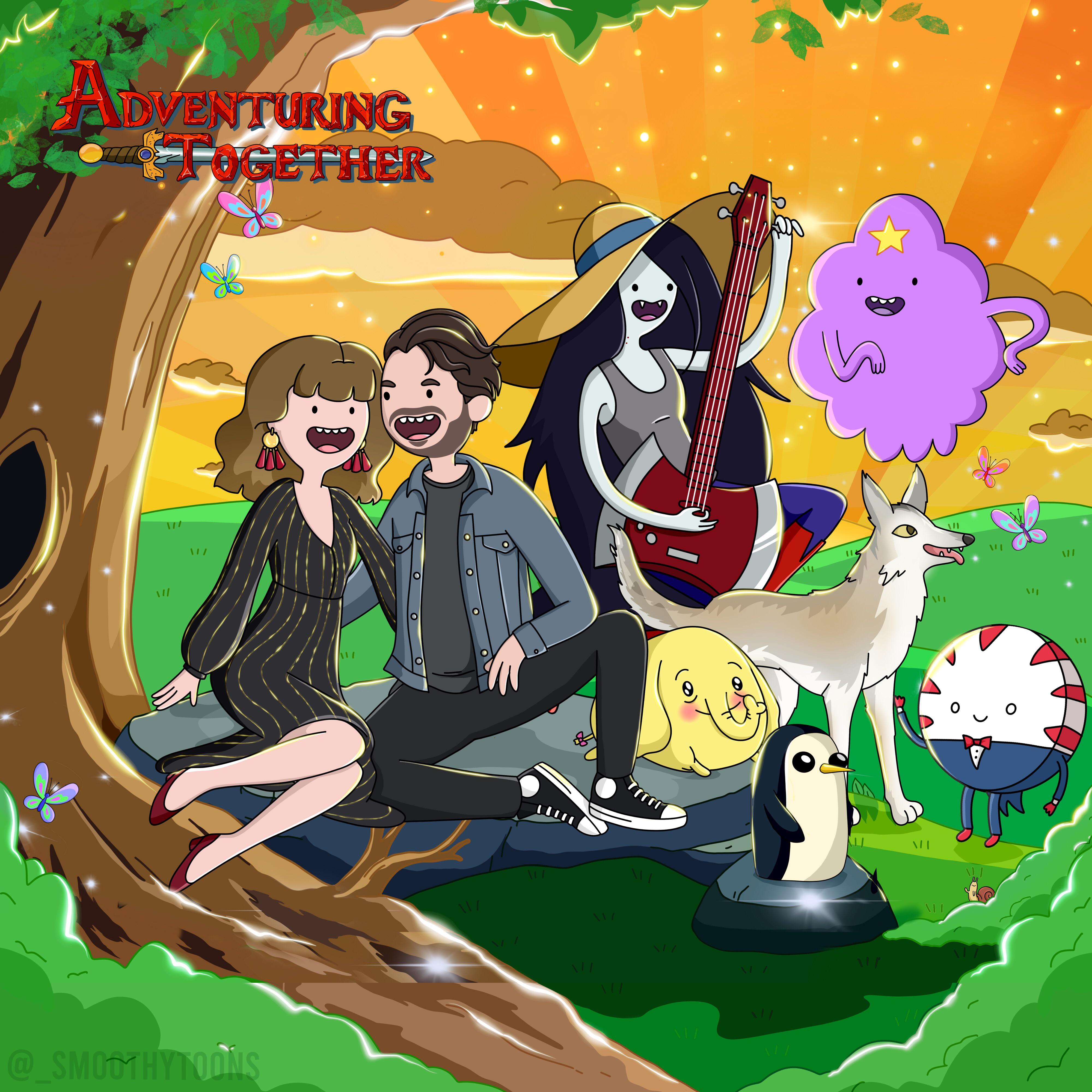 I got to do this super cute couples commission! r/adventuretime