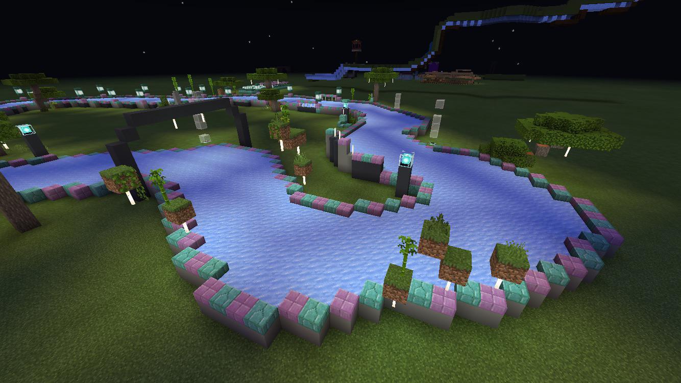 Boat racing track r/Minecraft