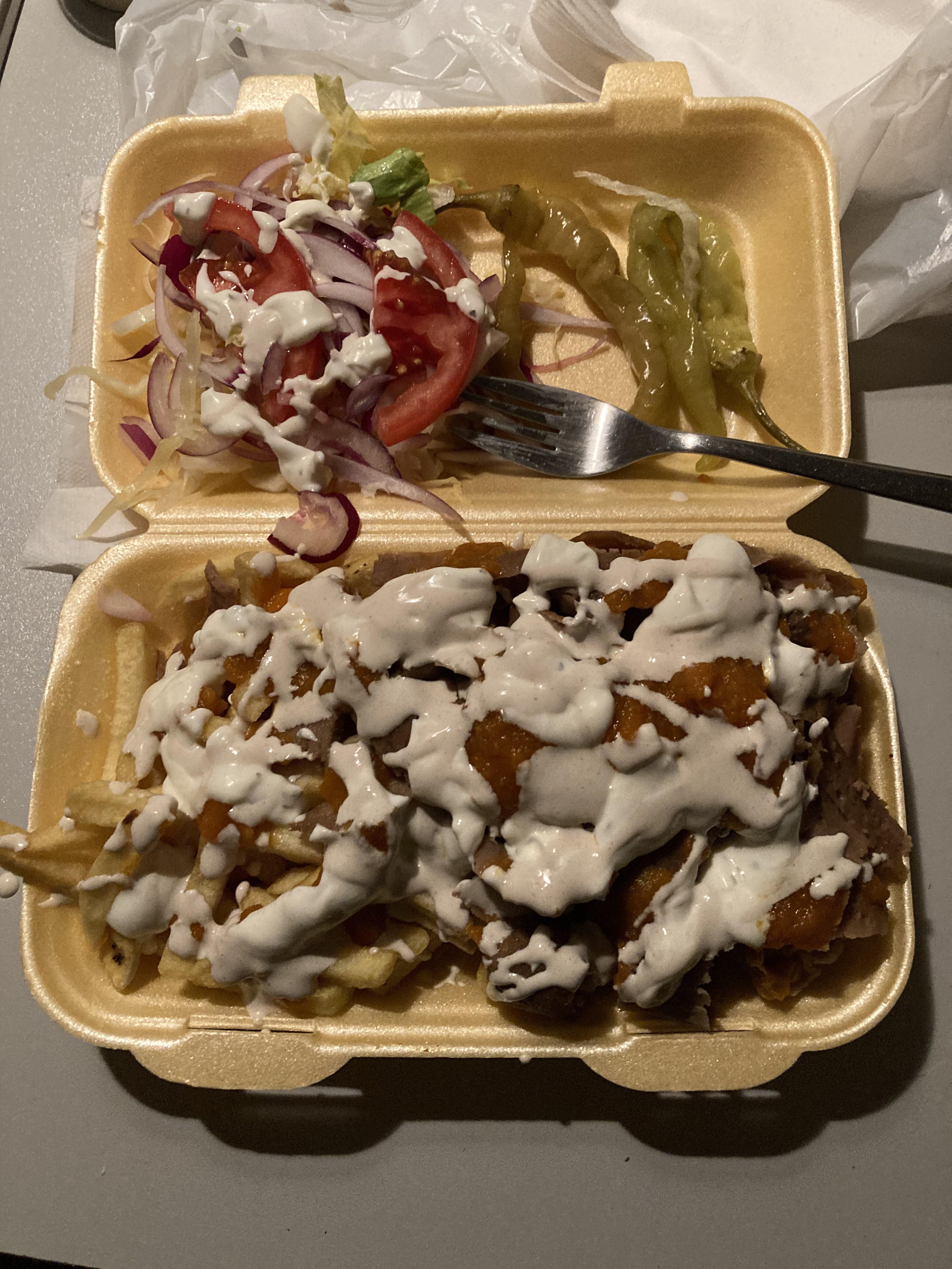 Doner & chips from the other night. Botan kebab, Liverpool r/Doner
