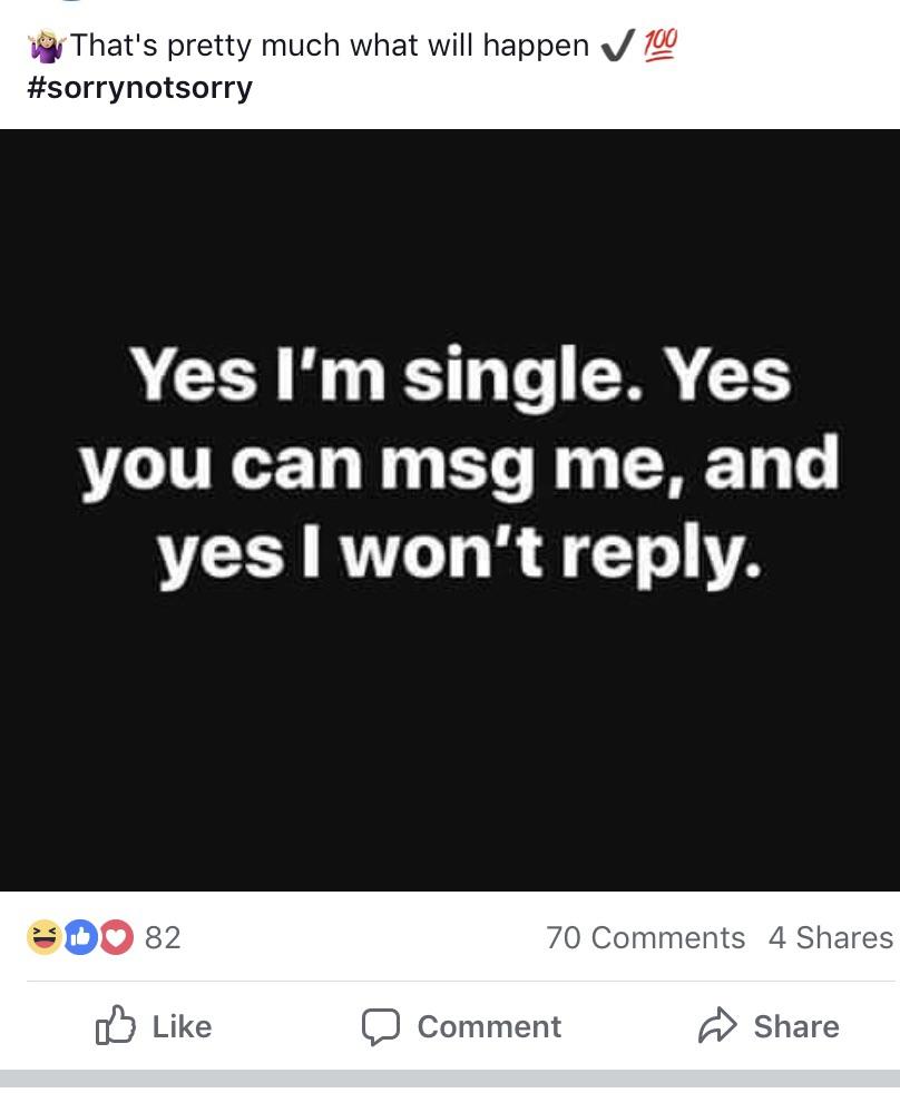 Incredible Post About Being Single References This Same Person Posts Shit About Being Single Every Freakin Day : R/Nicegirls