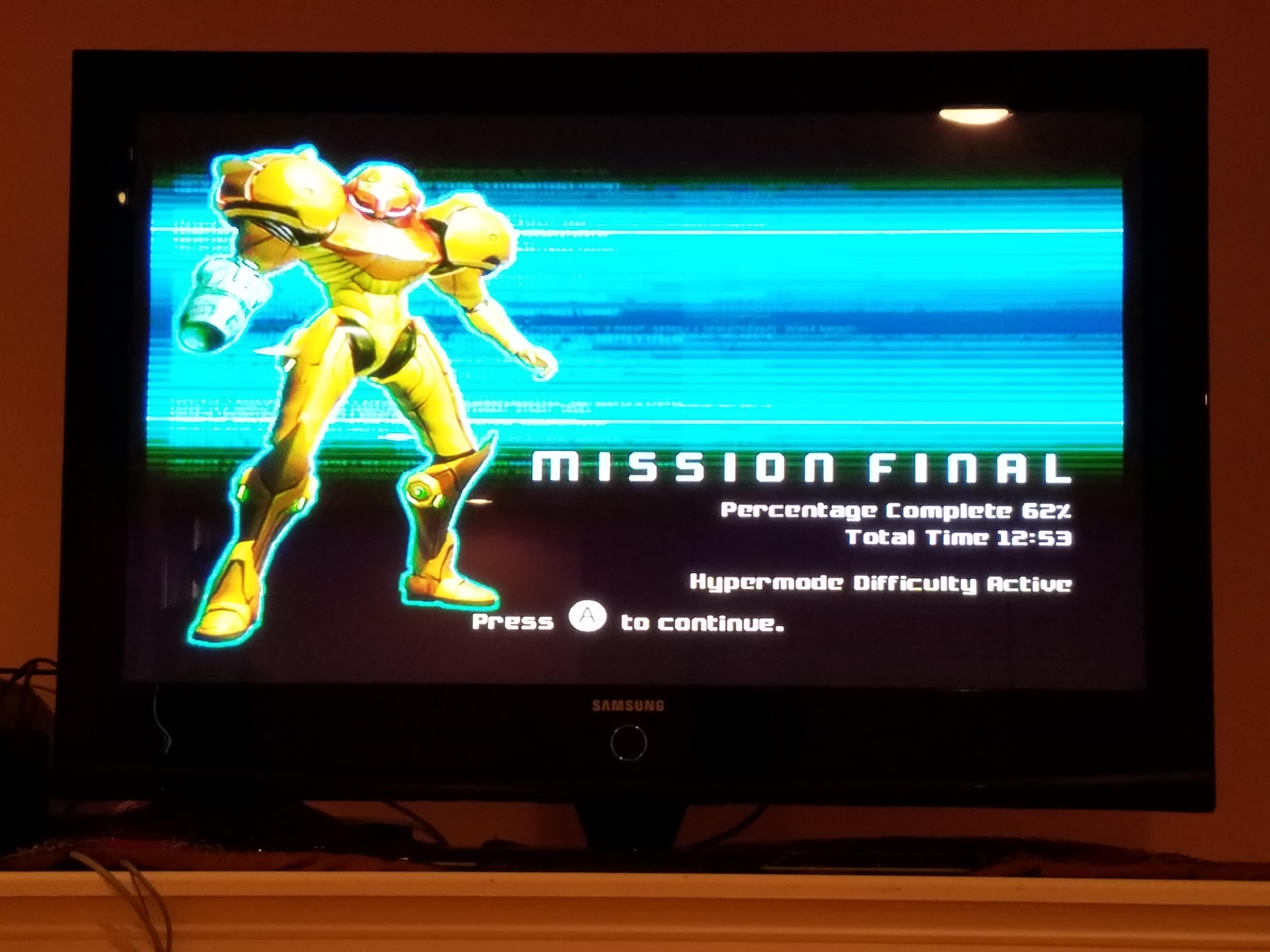 I beat Metroid Prime for the first time! What an