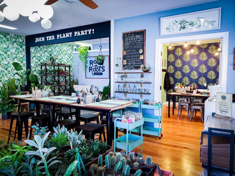 My sister’s new little plant shop. It’s so cute, and I helped! r/houseplants