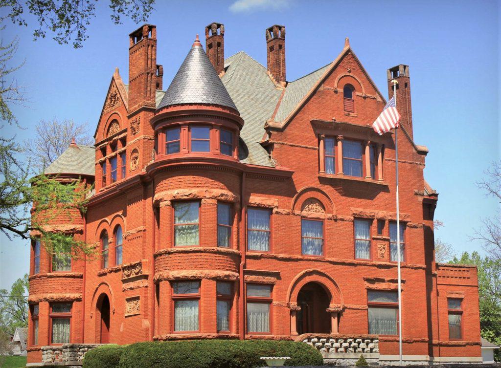 The Howard Mansion in Jeffersonville, Indiana. Built between 18901894, this mansion was the