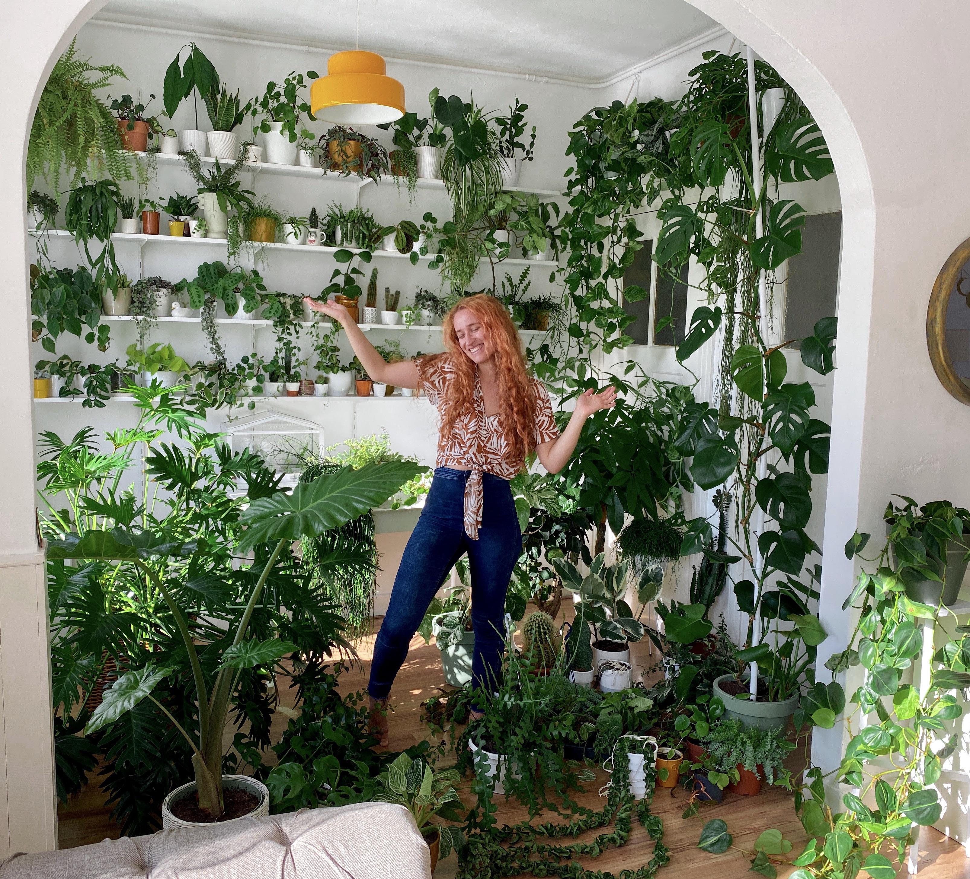 Proud plant mom family photo. Though sometimes the sheer amount of