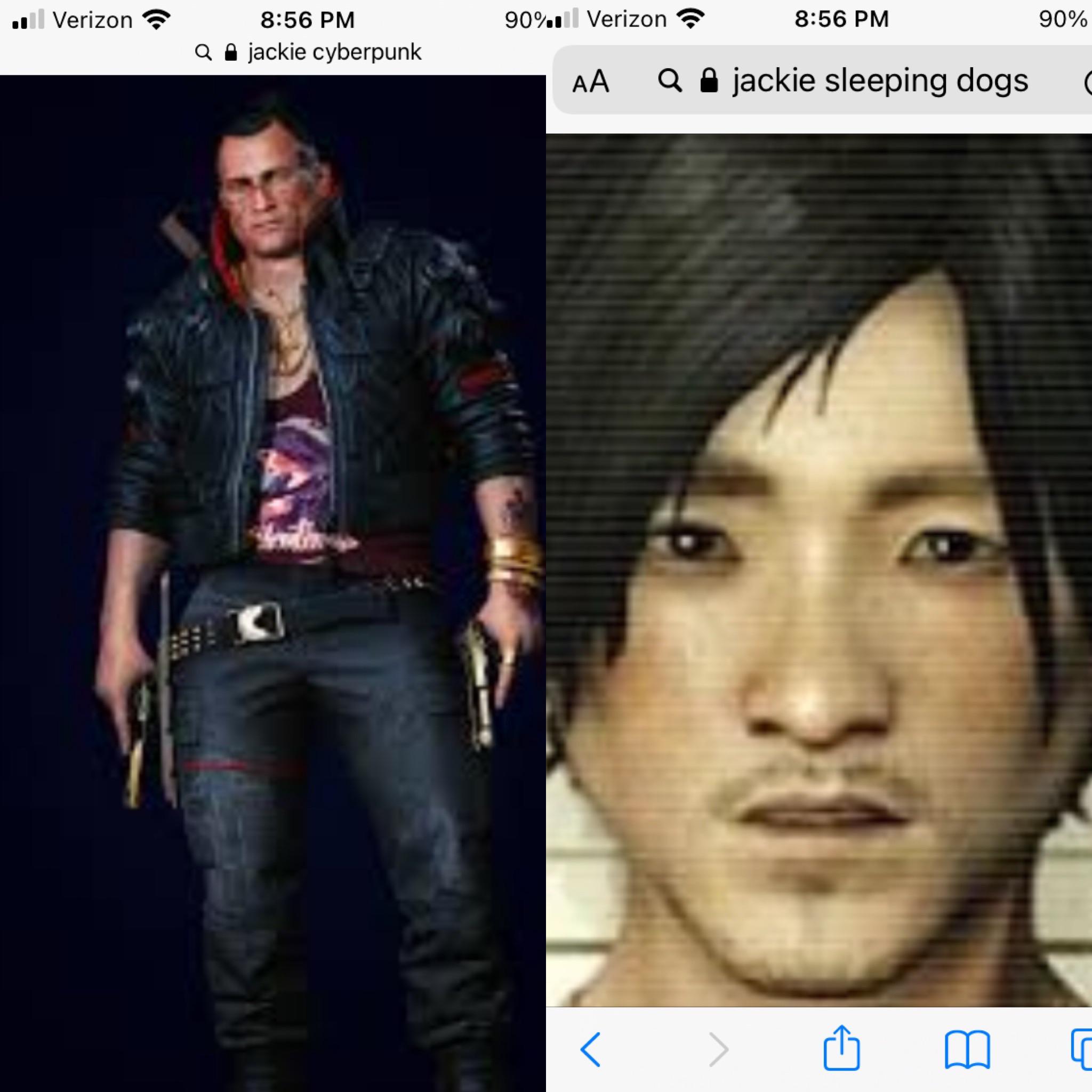 Does anyone relies that Jackie from cyber punk and Jackie from sleeping