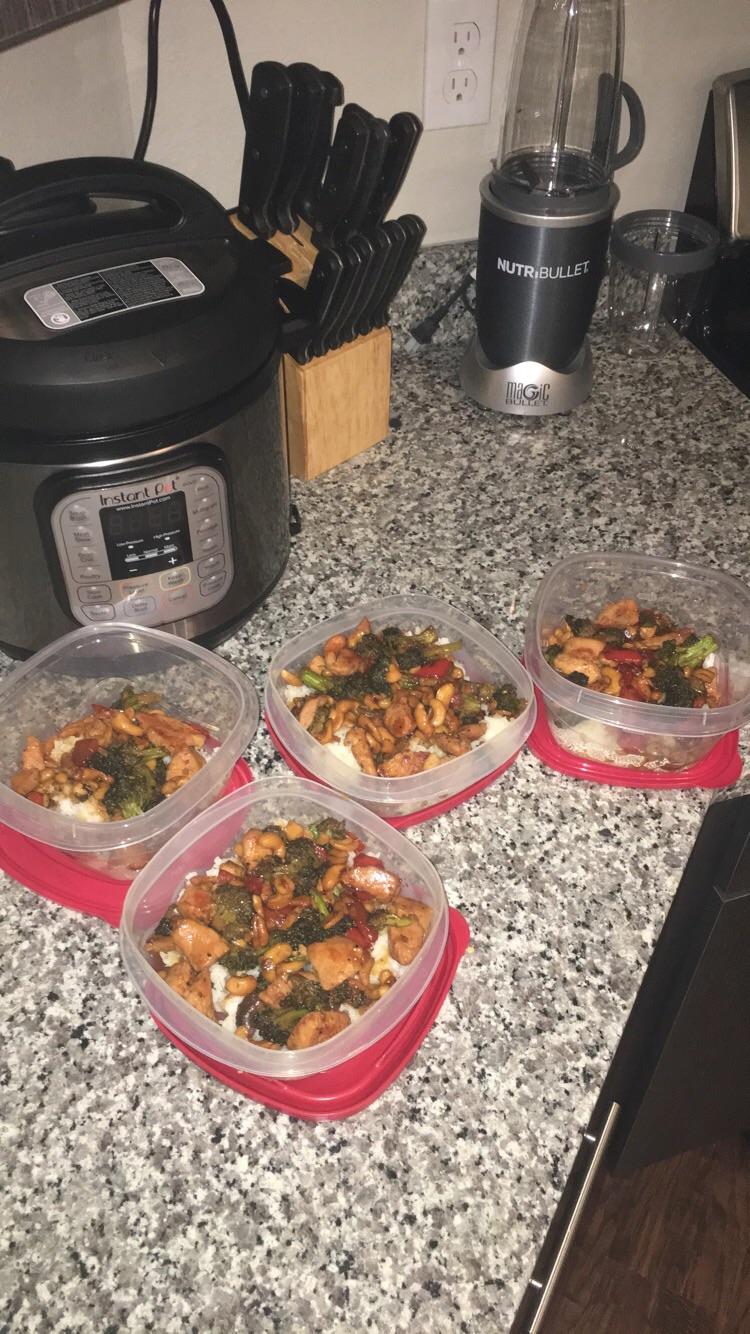 Half way through my “Labor Day week” meal prep, and the cashew chicken