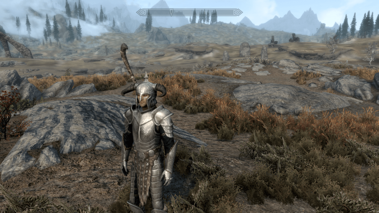 Old Kingdom Armor Overhaul Steel Plate with Steel Horned Helm r