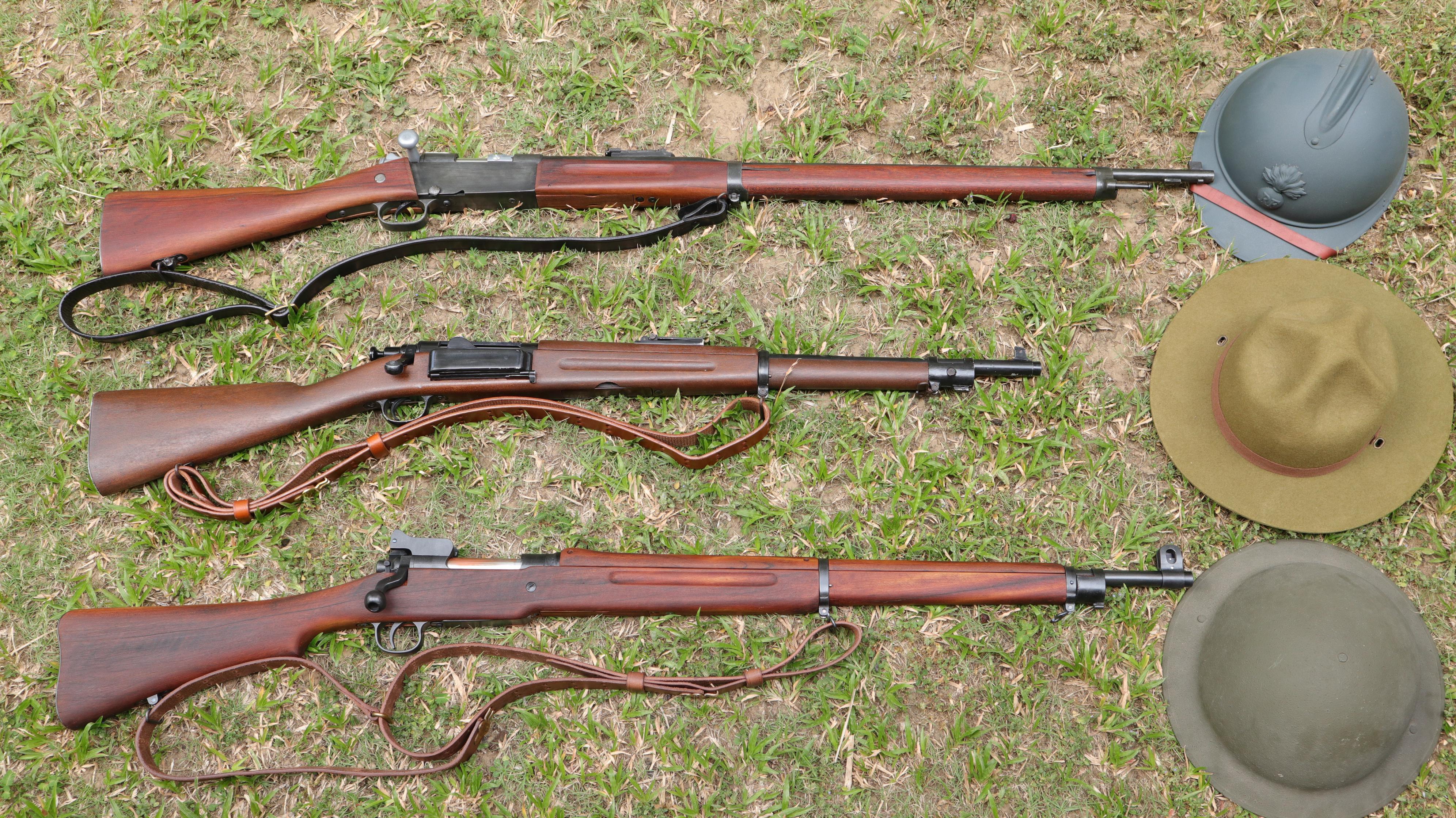 Old rifles and their respective headgear r/airsoft