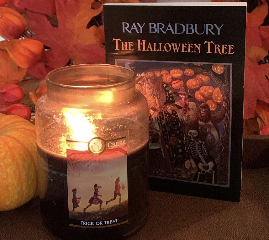 Book The Halloween Tree by Ray Bradbury; Candle Trick or Treat by