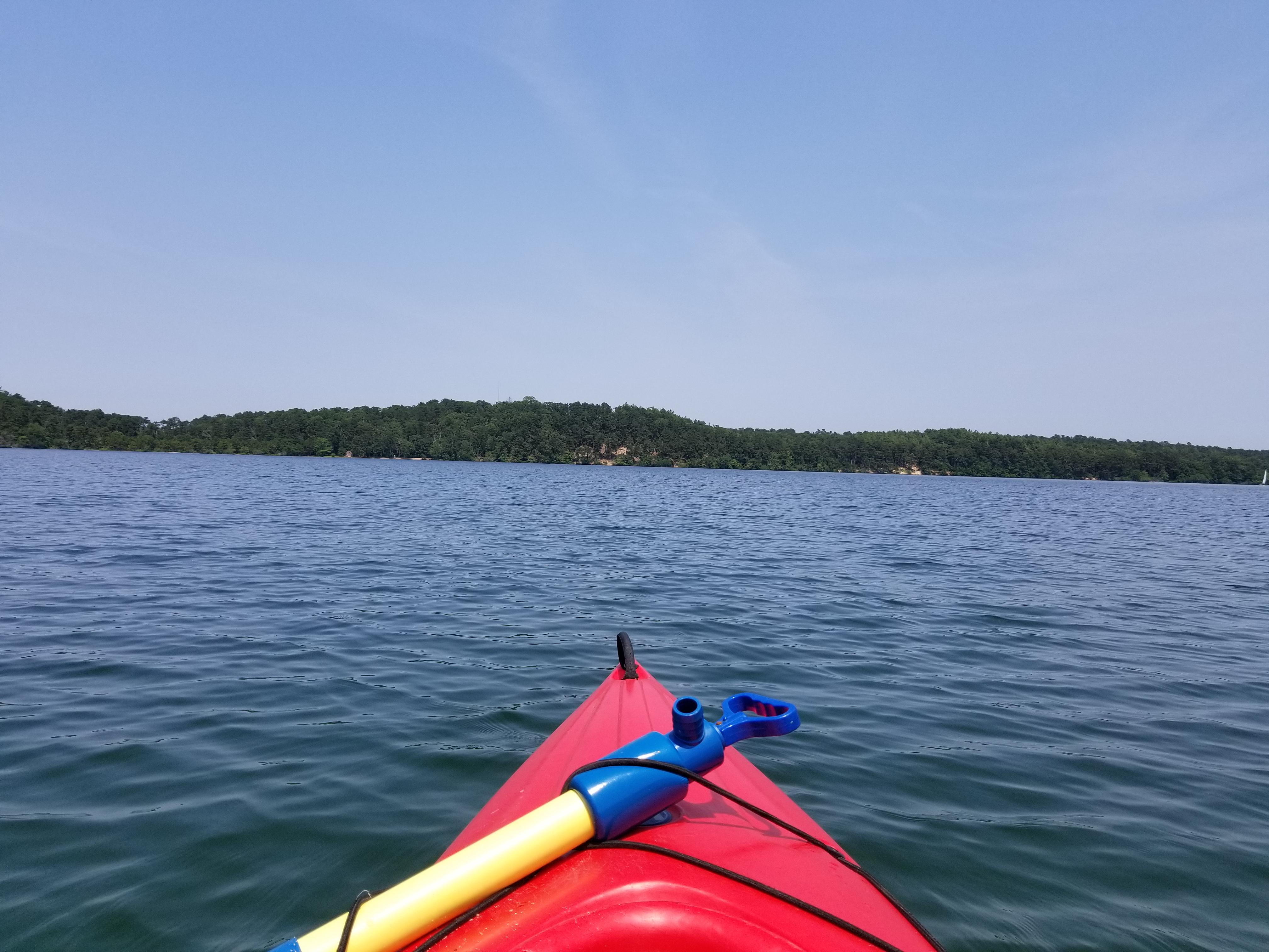 A great way to relax on Cape Cod. Paddle a Kettle pond. No threat of sharks to deal with in
