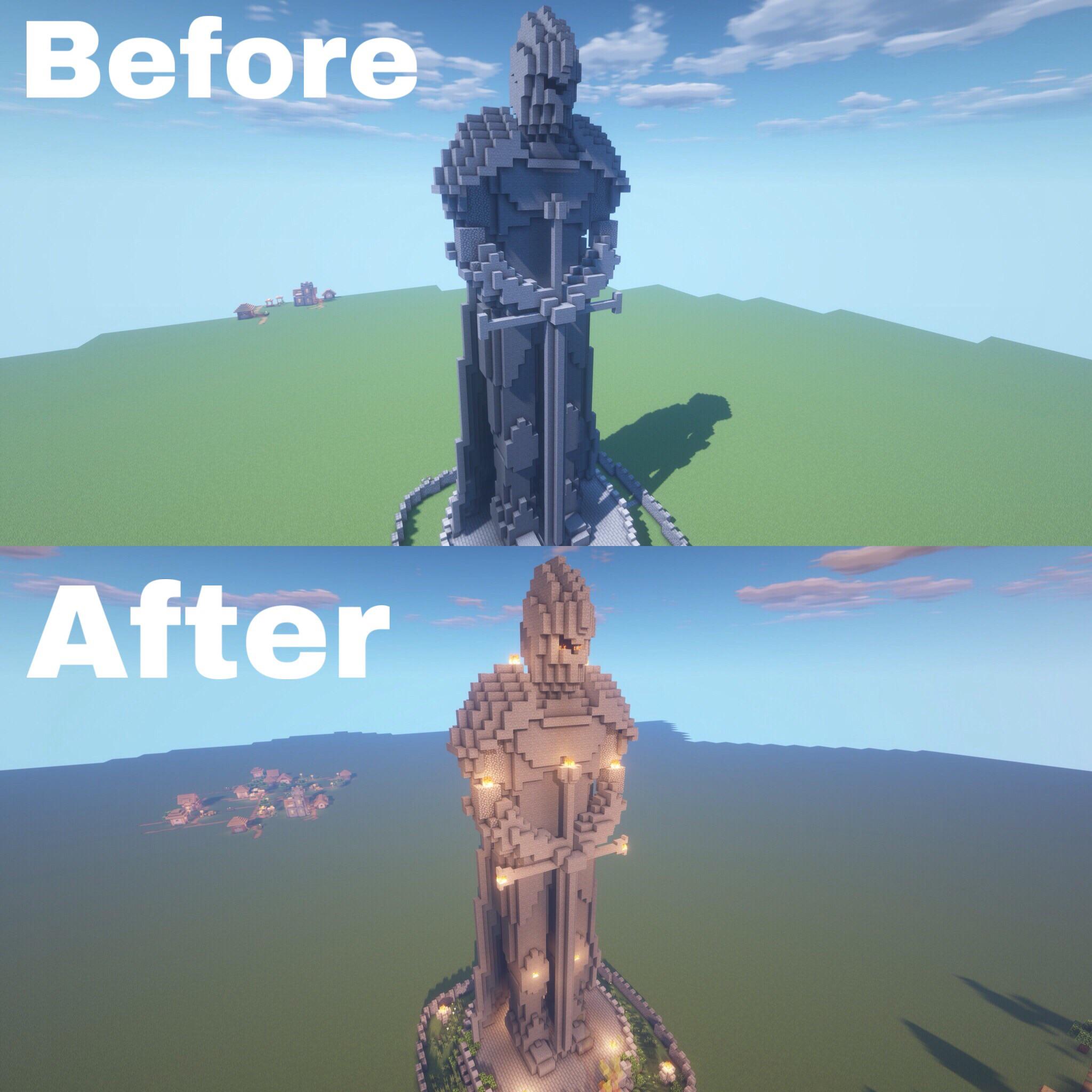 Stone Statue r/Minecraft