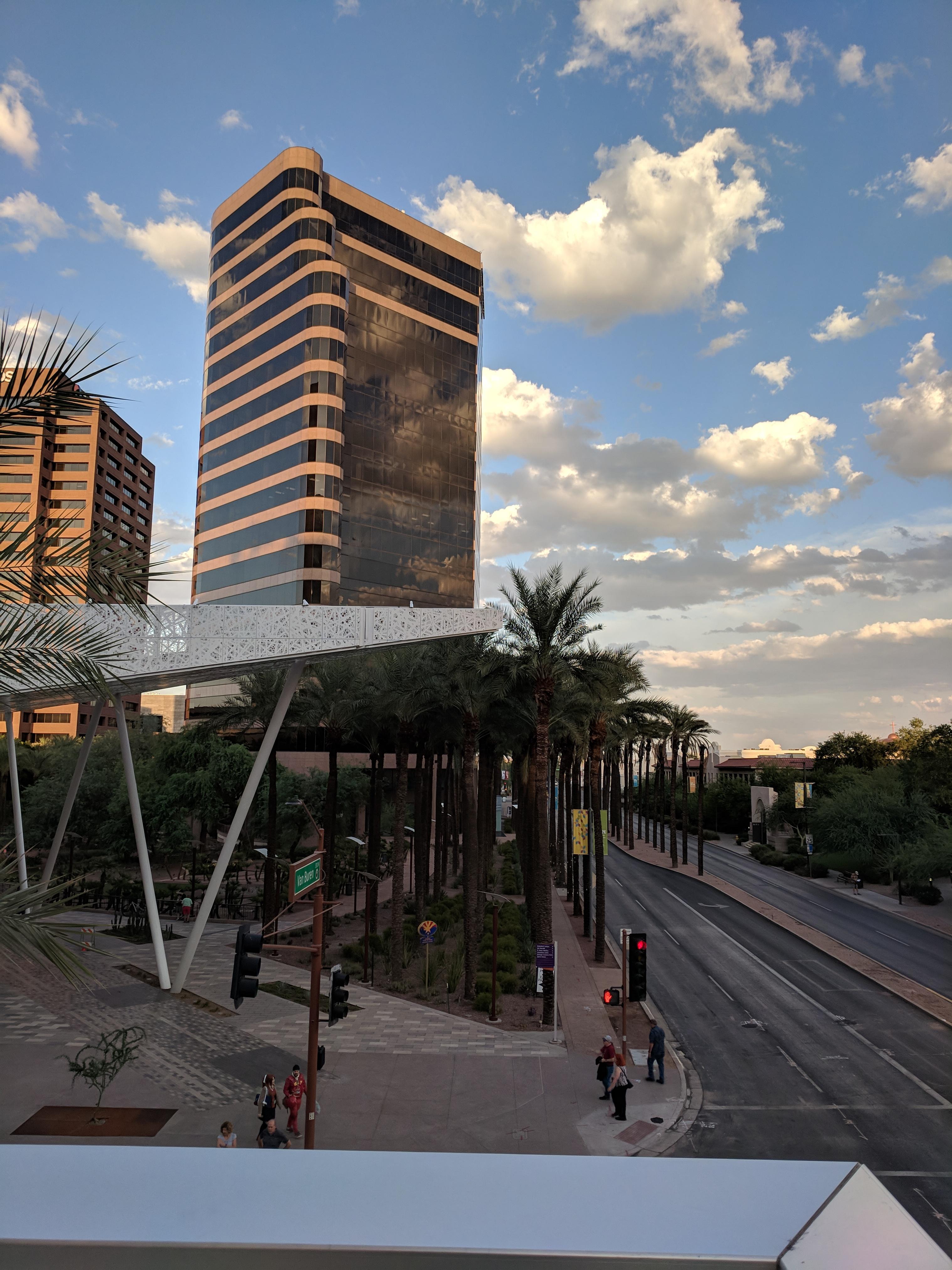 Off the balcony of the Sheraton Hotel during the Saboten Convention in