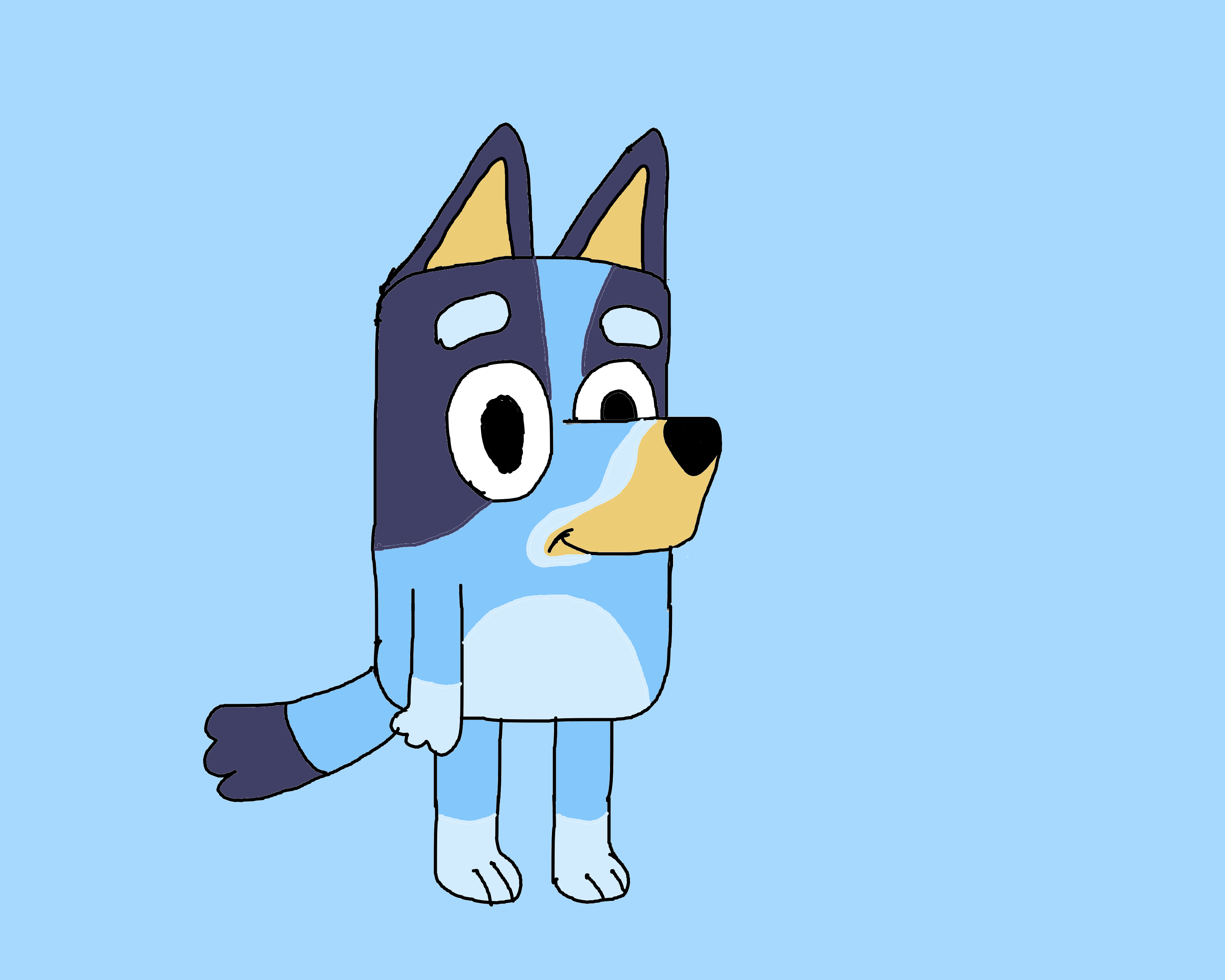 How To Draw Bluey Characters
