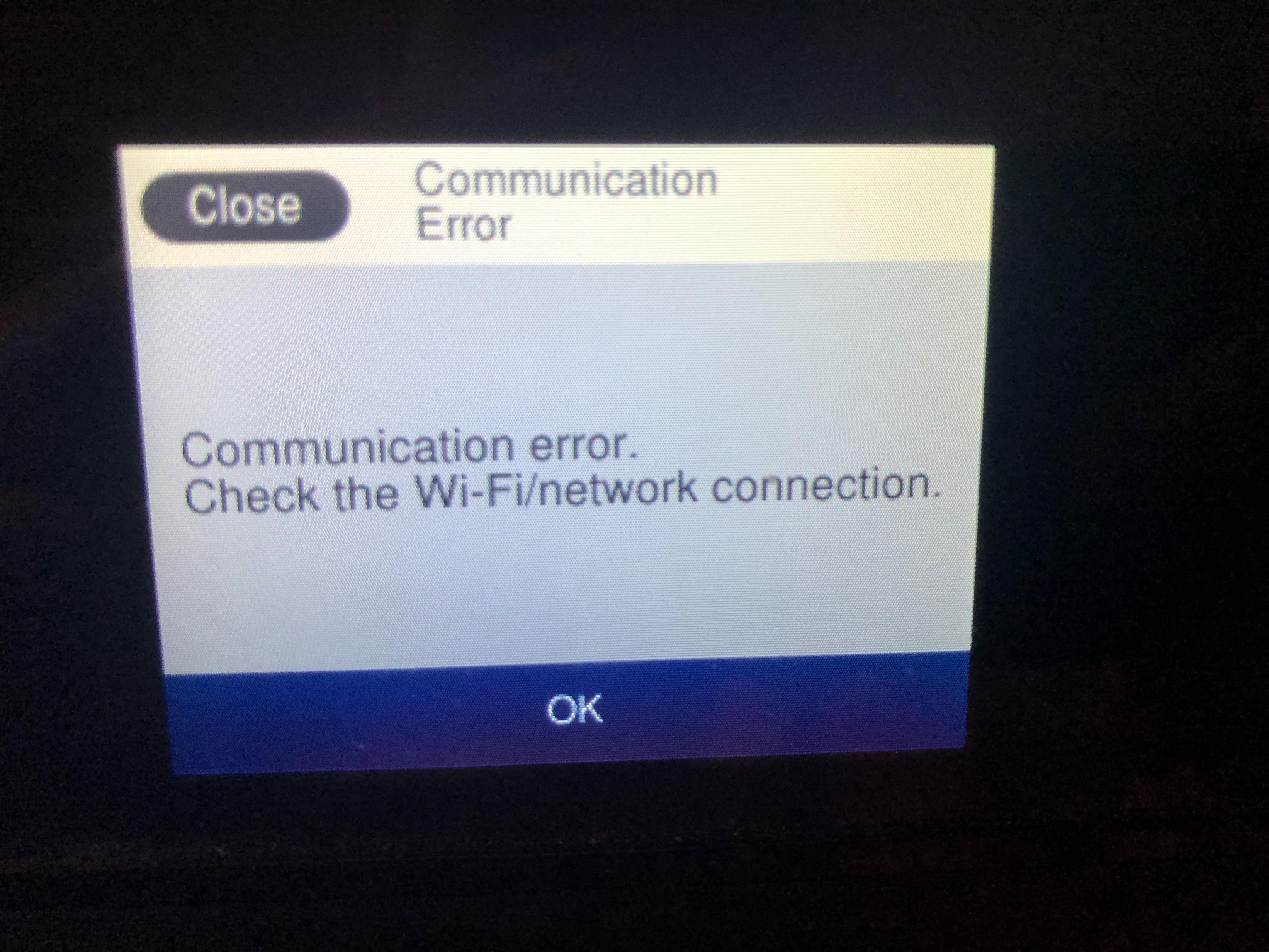 Help Scanner Error Epson WF-4730 I am trying to scan to my email