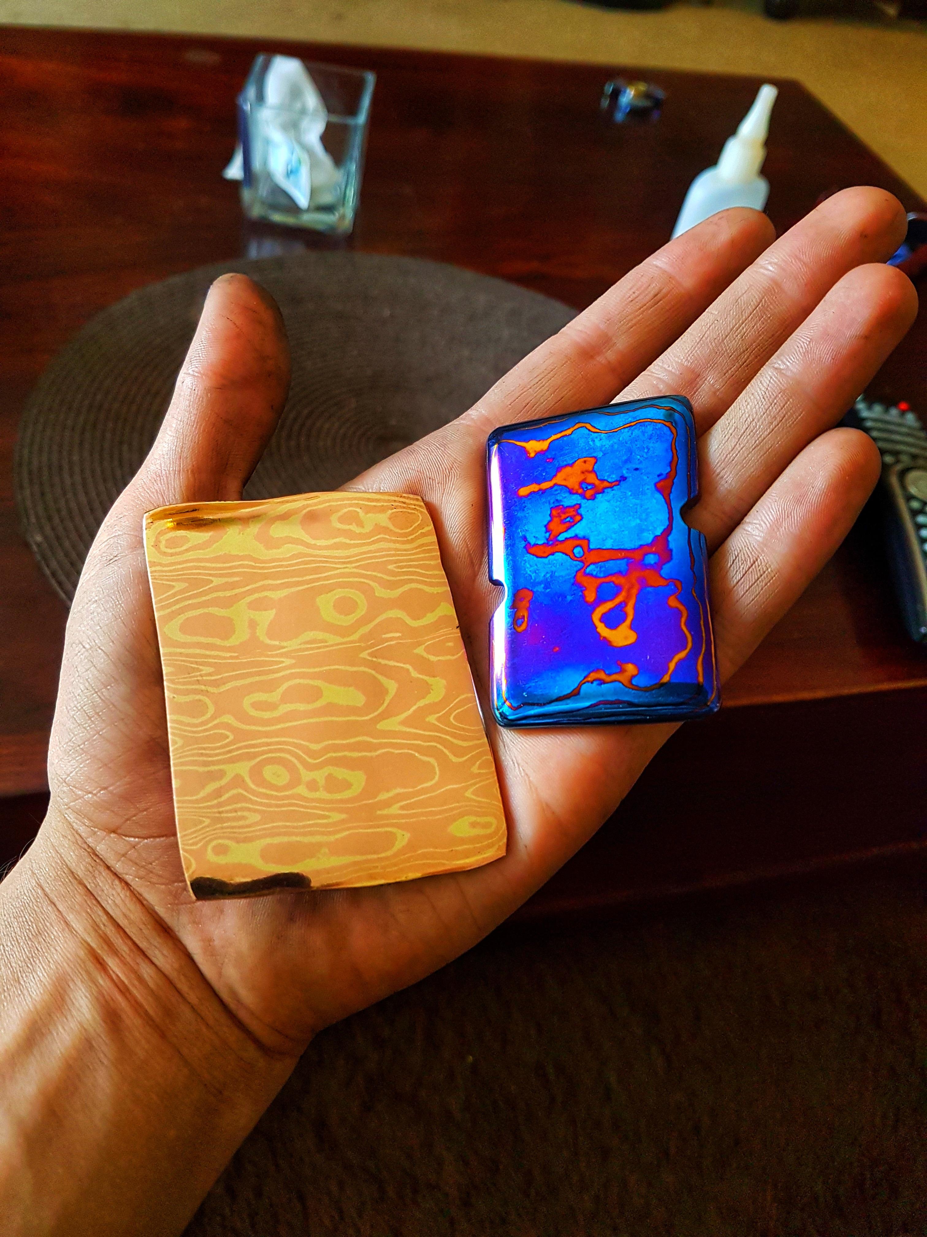 I successfully hand Titanium Damascus and Mokume Gane i can