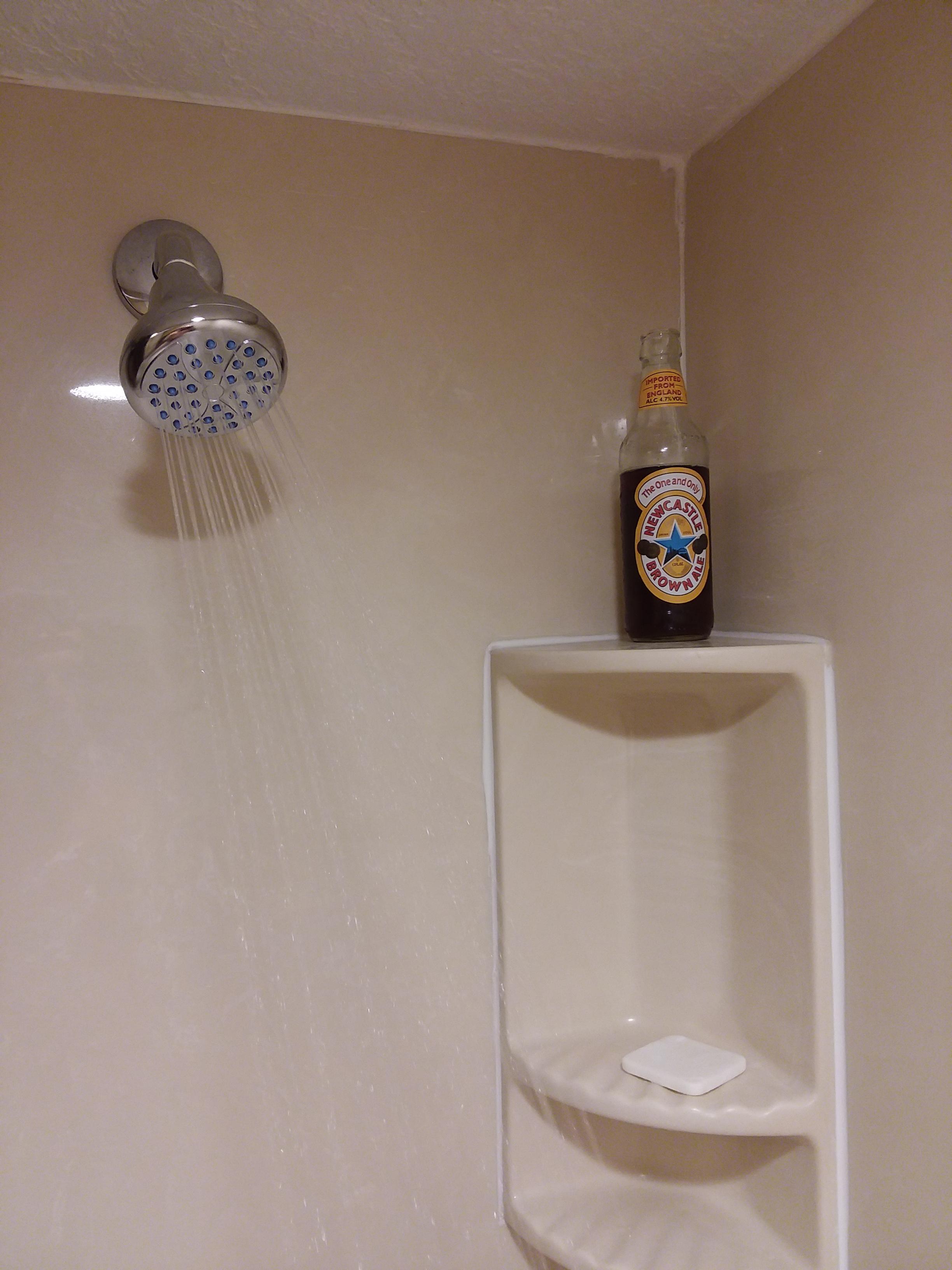 This is a very well designed hotel shower r/showerbeer