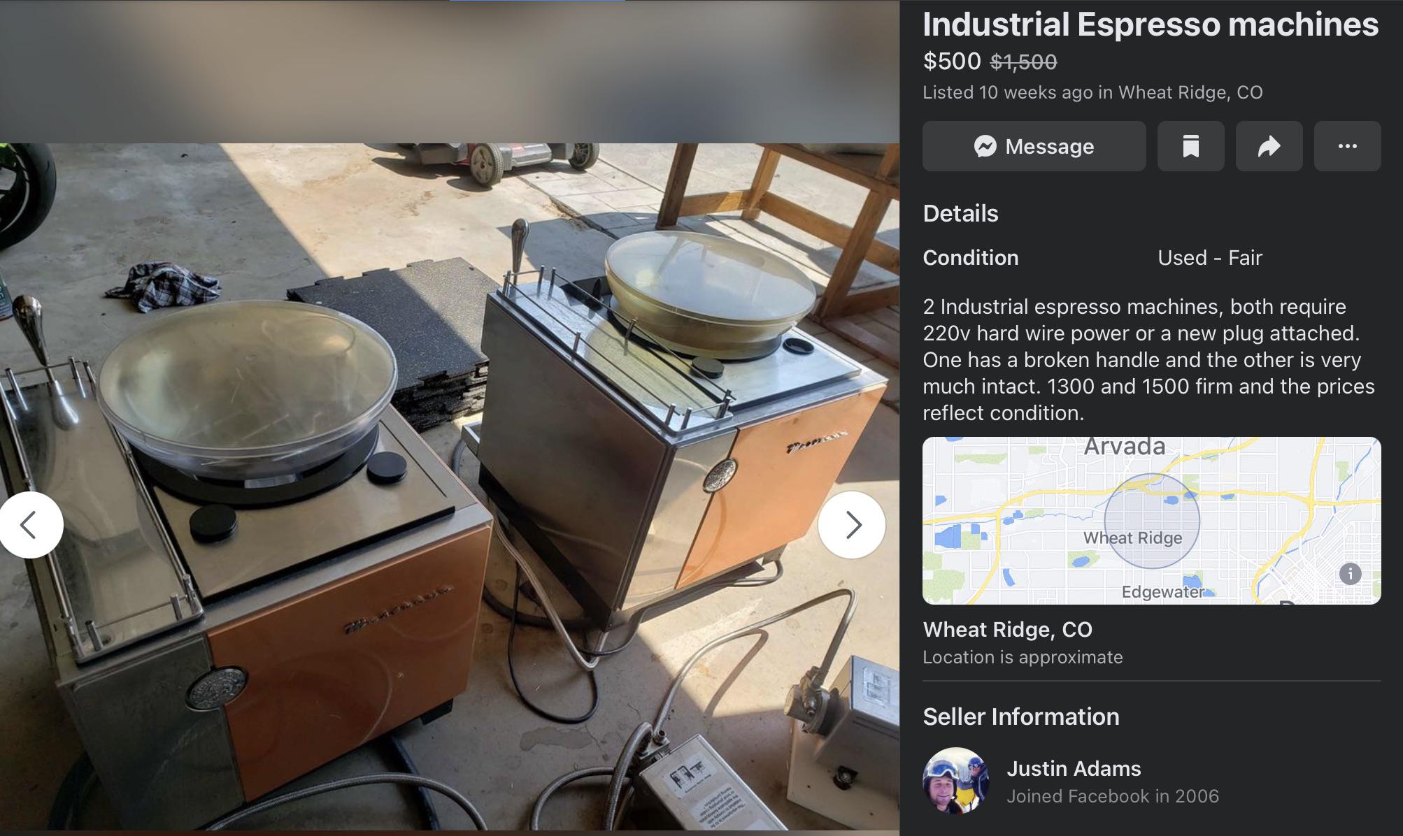 Anyone need an industrial grade machine with the most serious training