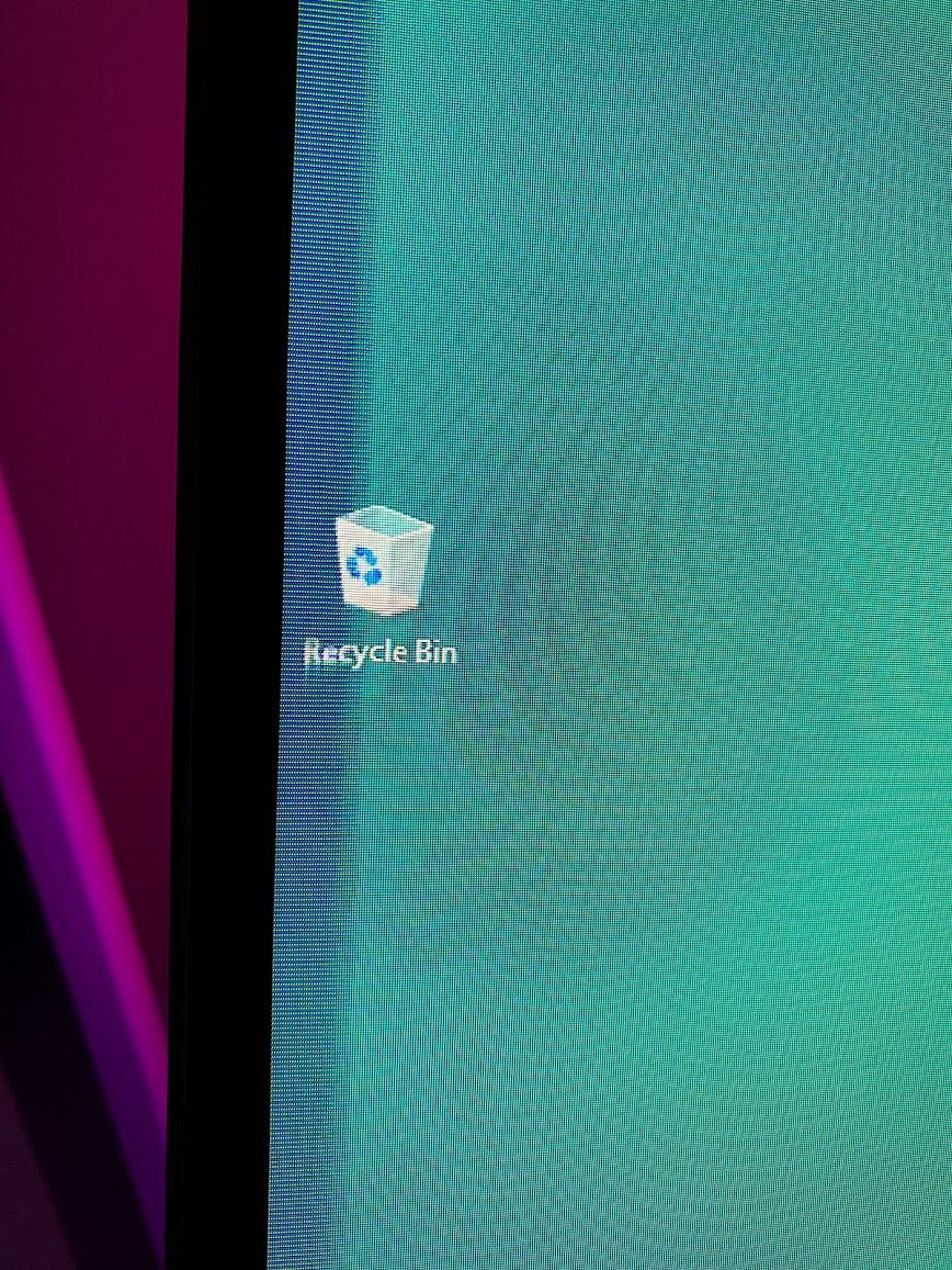 Dark Horizontal Lines / Distortion along left and right edge. Monitor