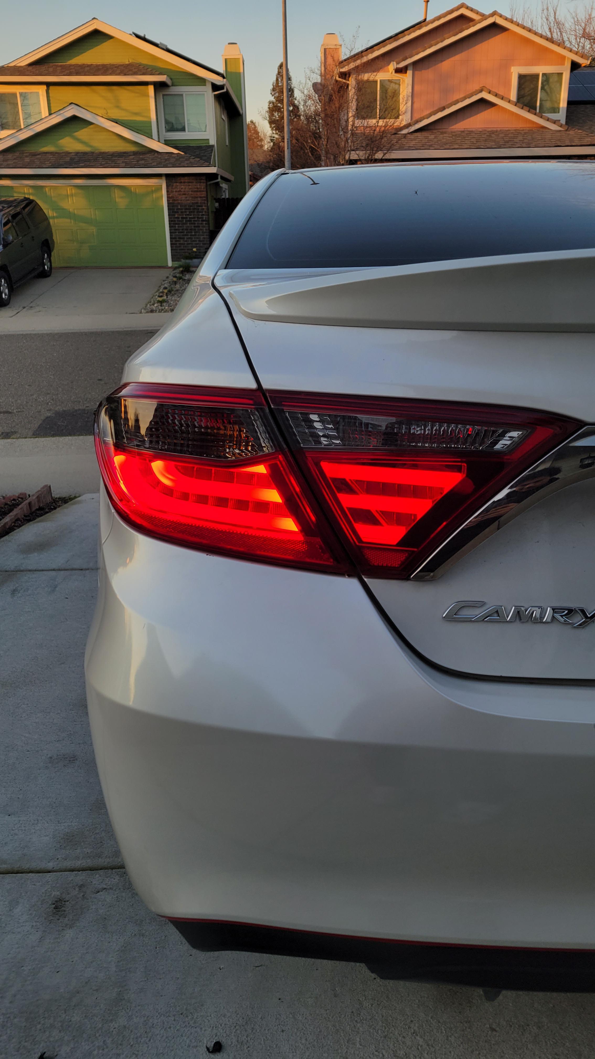 Just got some aftermarket taillights. Really like the LED's on it : r/Camry