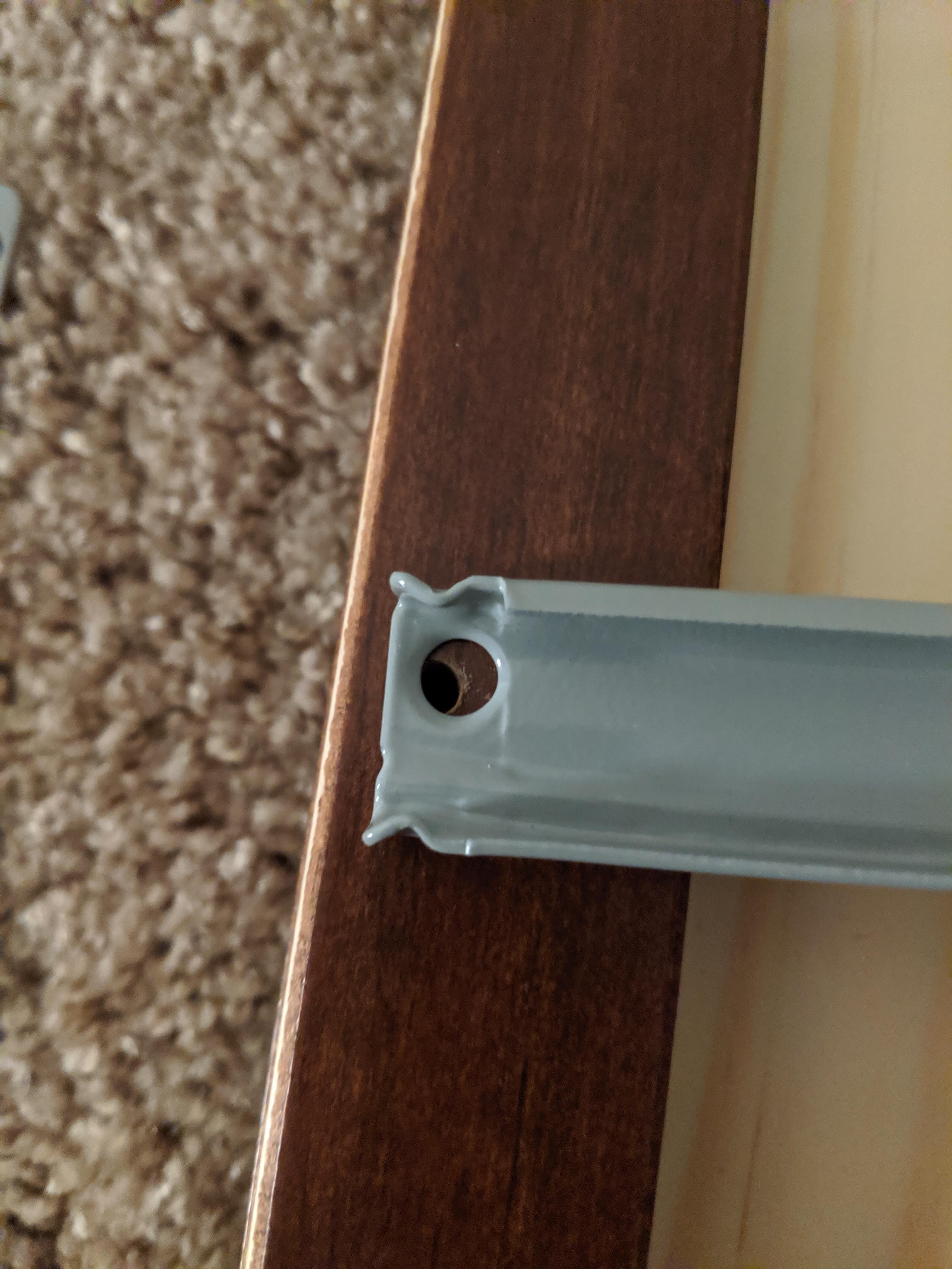 Hemnes 8Drawer Dresser holes don't line up with the drawer tracks on