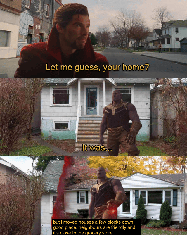 Thanos has a new home thanosdidnothingwrong