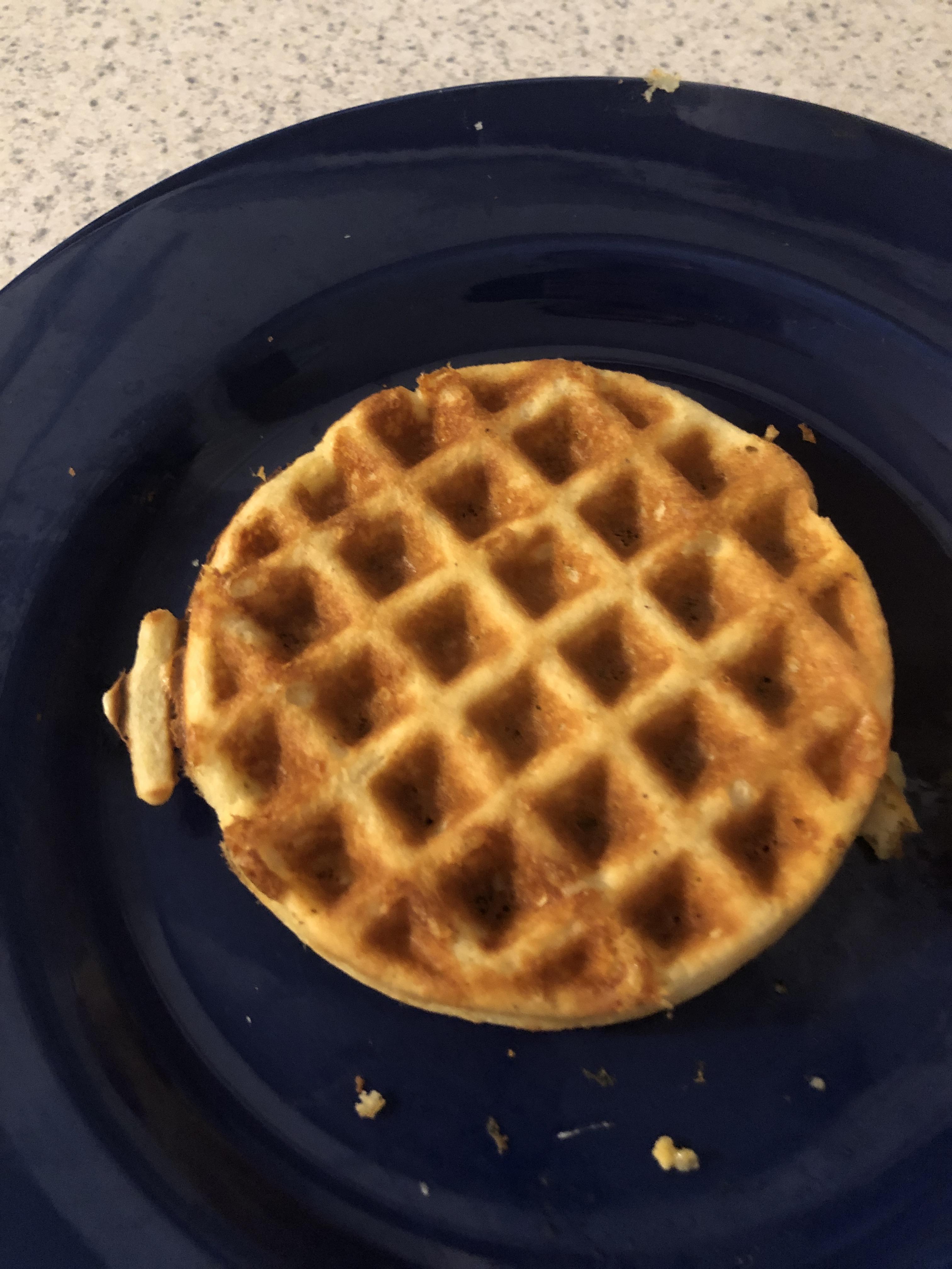 Birch Benders keto pancake mix in a dash waffle maker. No special