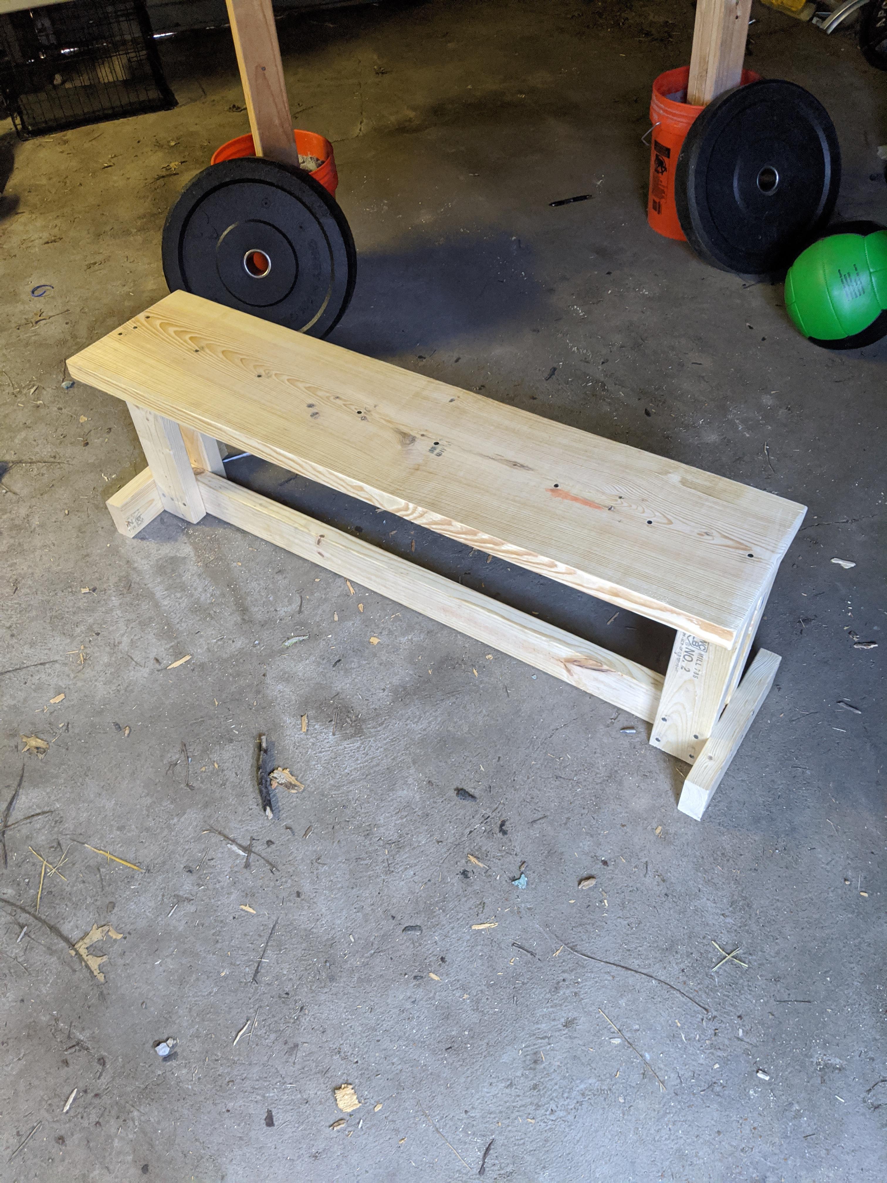 Pretty happy with how the DIY bench turned out, and only cost me 20