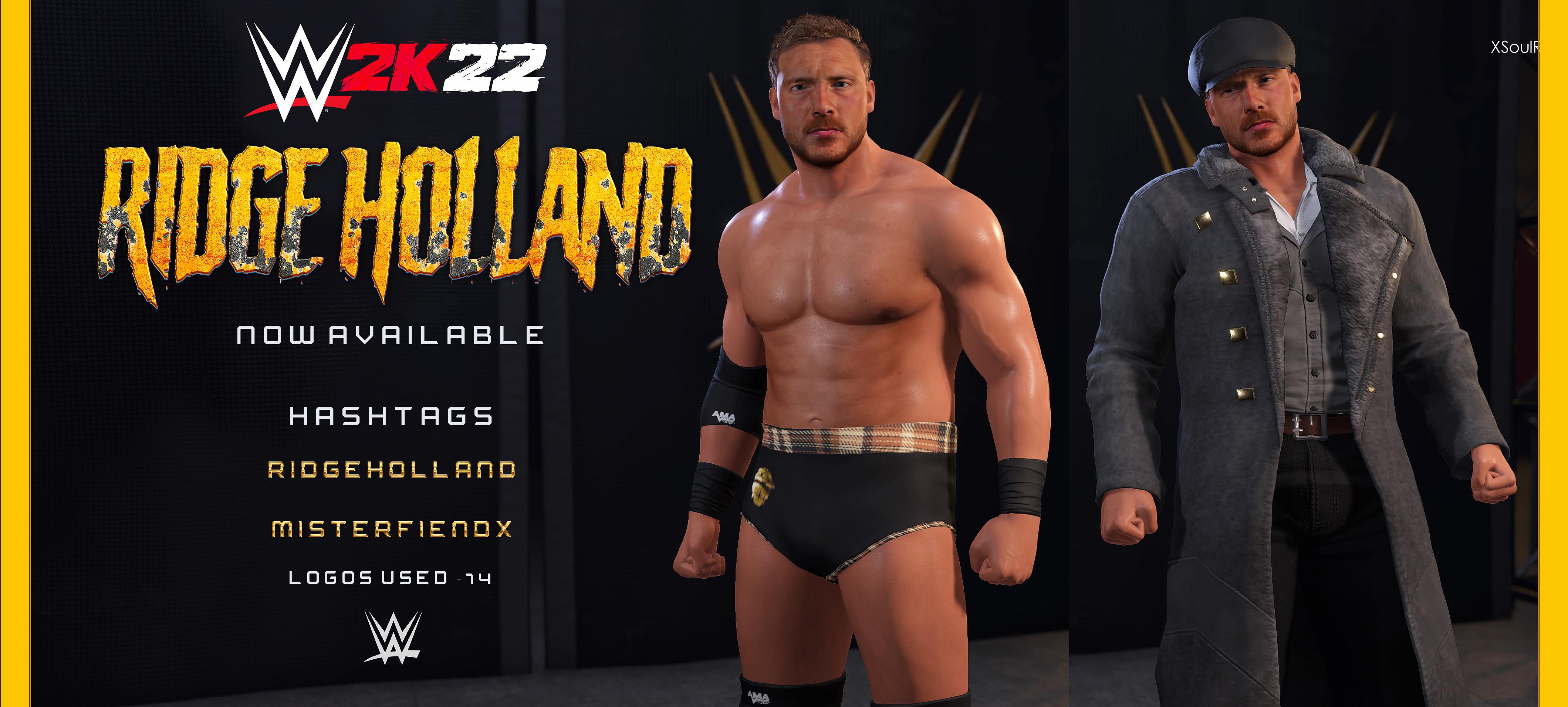Ridge Holland is now available on 2K22 r/WWEGames