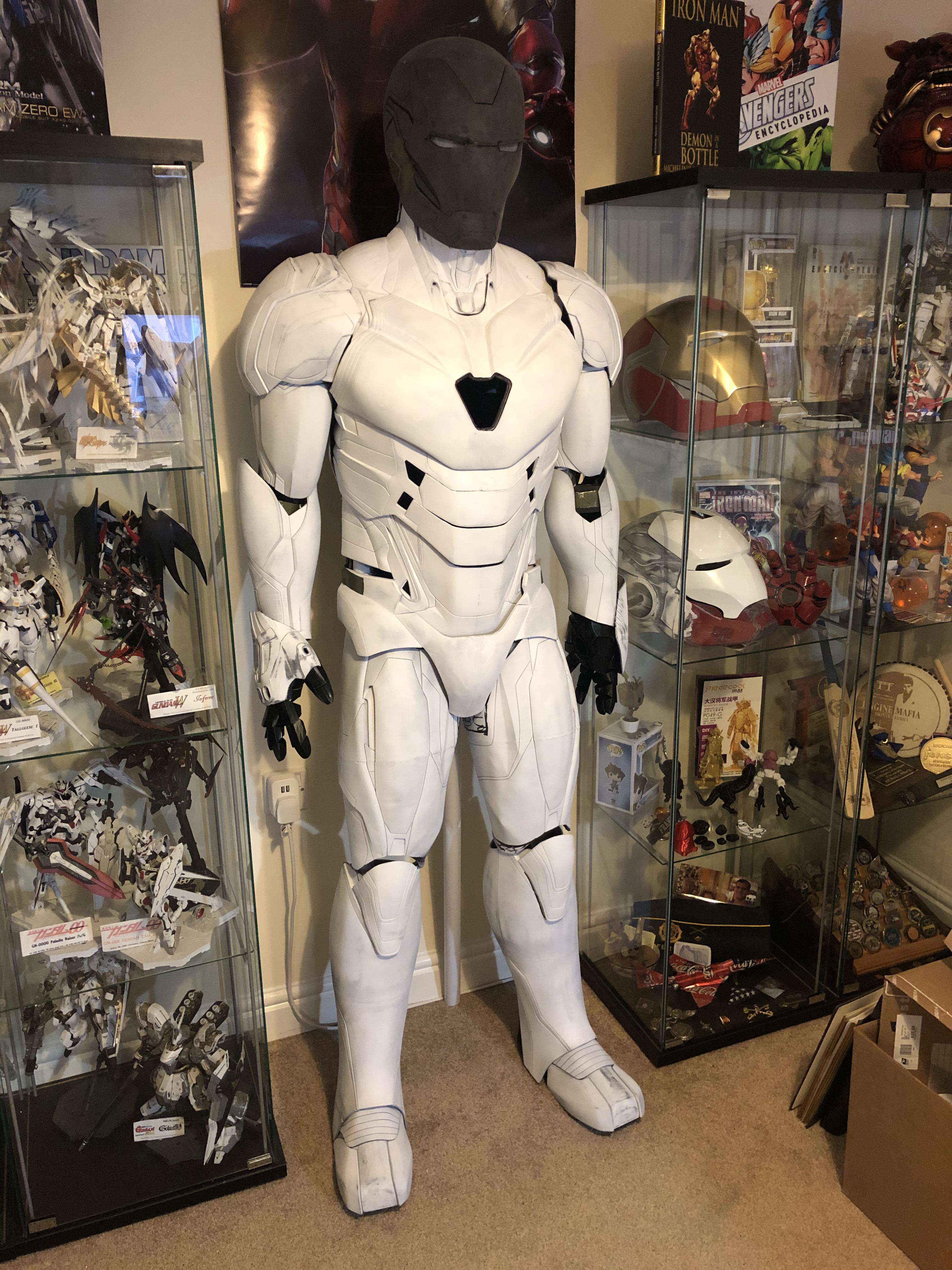 Armor Stand complete. Hopefully THIS ONE doesn’t fall over. Made from