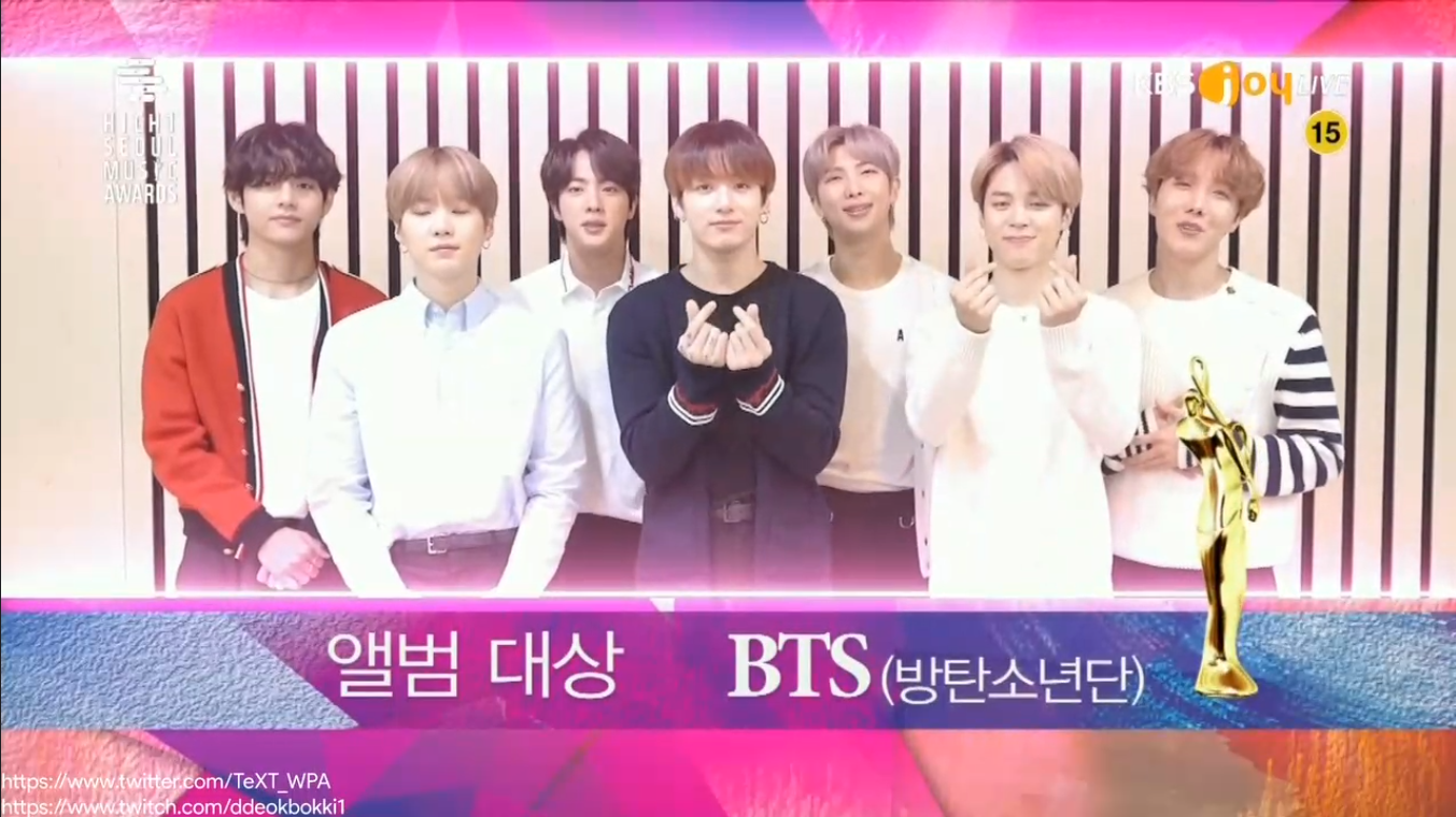 200130 BTS won the Daesang for Best Album of the Year at the 29th Seoul