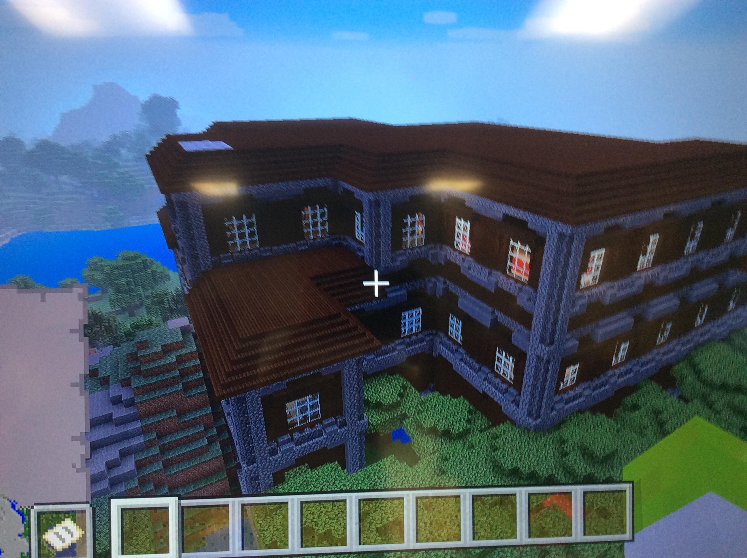 I found 2 Woodland Mansions Combined in my new creative world r/Minecraft