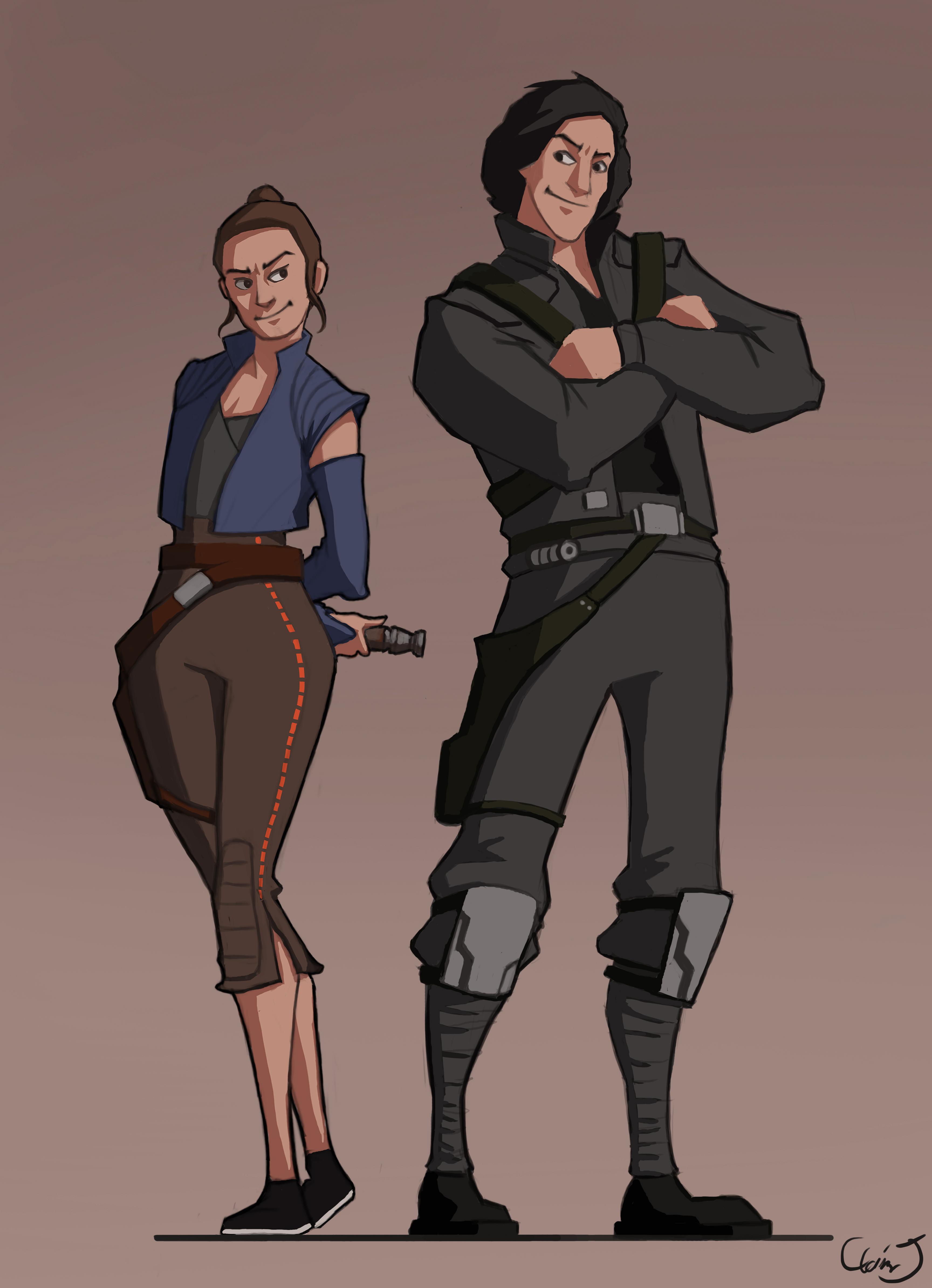 Ben and Rey Solo. r/reylo